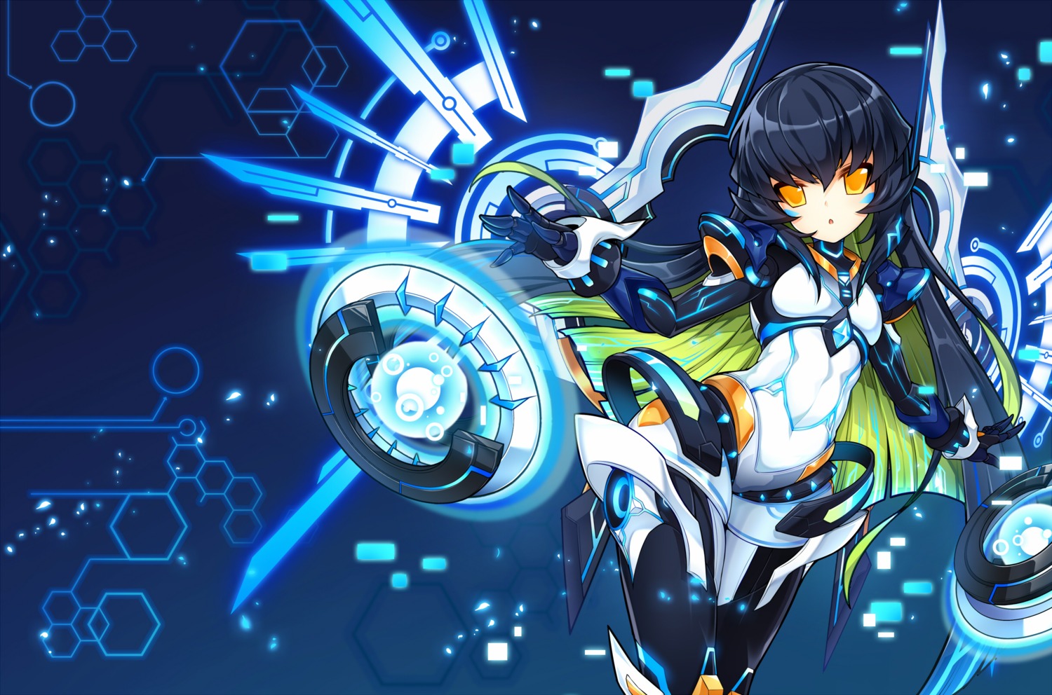 bodysuit, elsword, eve_(elsword), poseich, wings