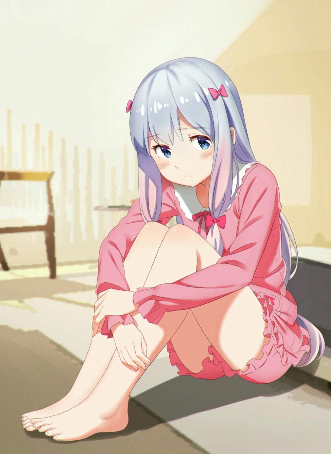 eromanga-sensei, feet, izumi_sagiri, pajama, xie_wang