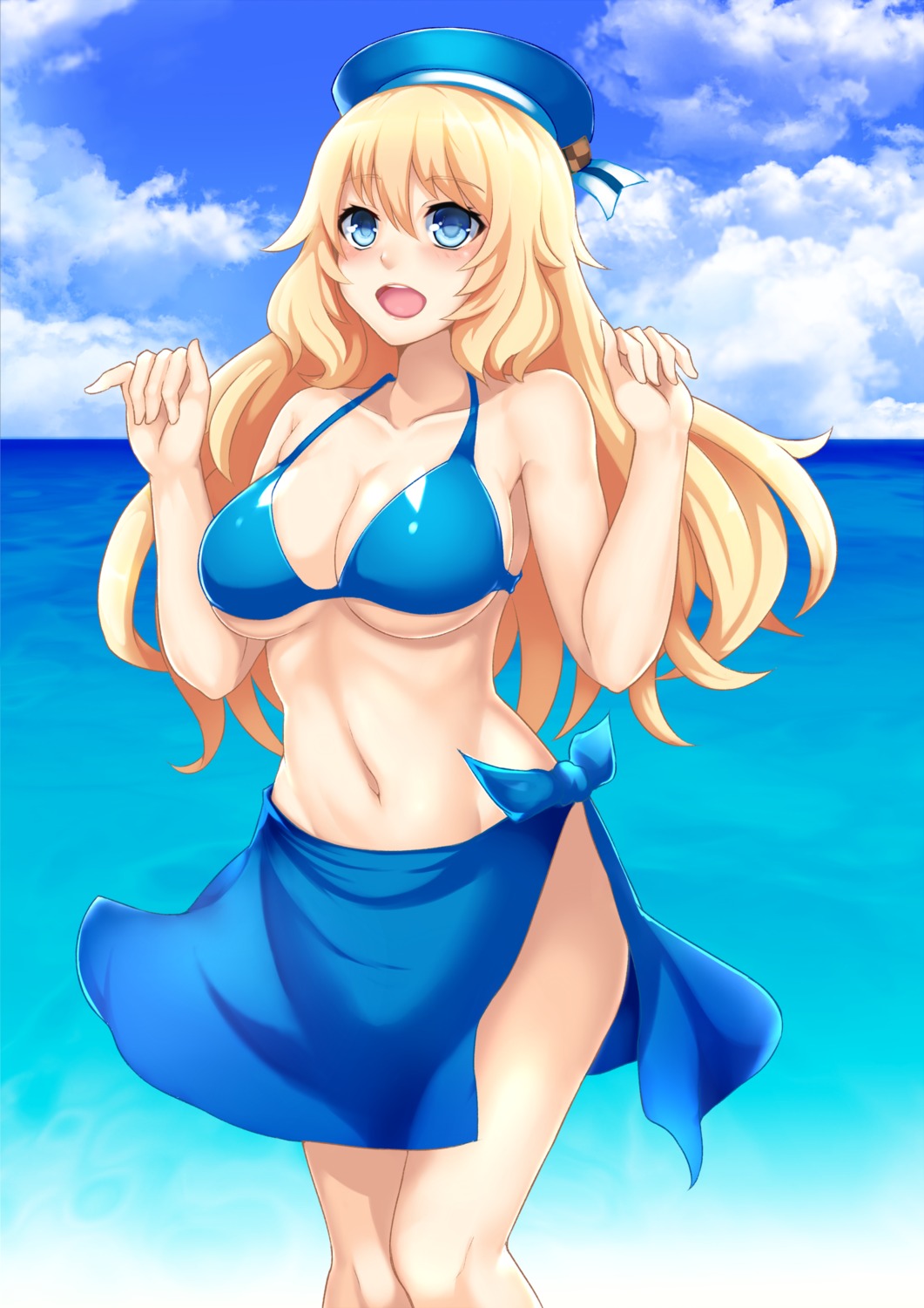 atago_(kancolle), bikini, cleavage, kantai_collection, swimsuits, underboob, yashichii