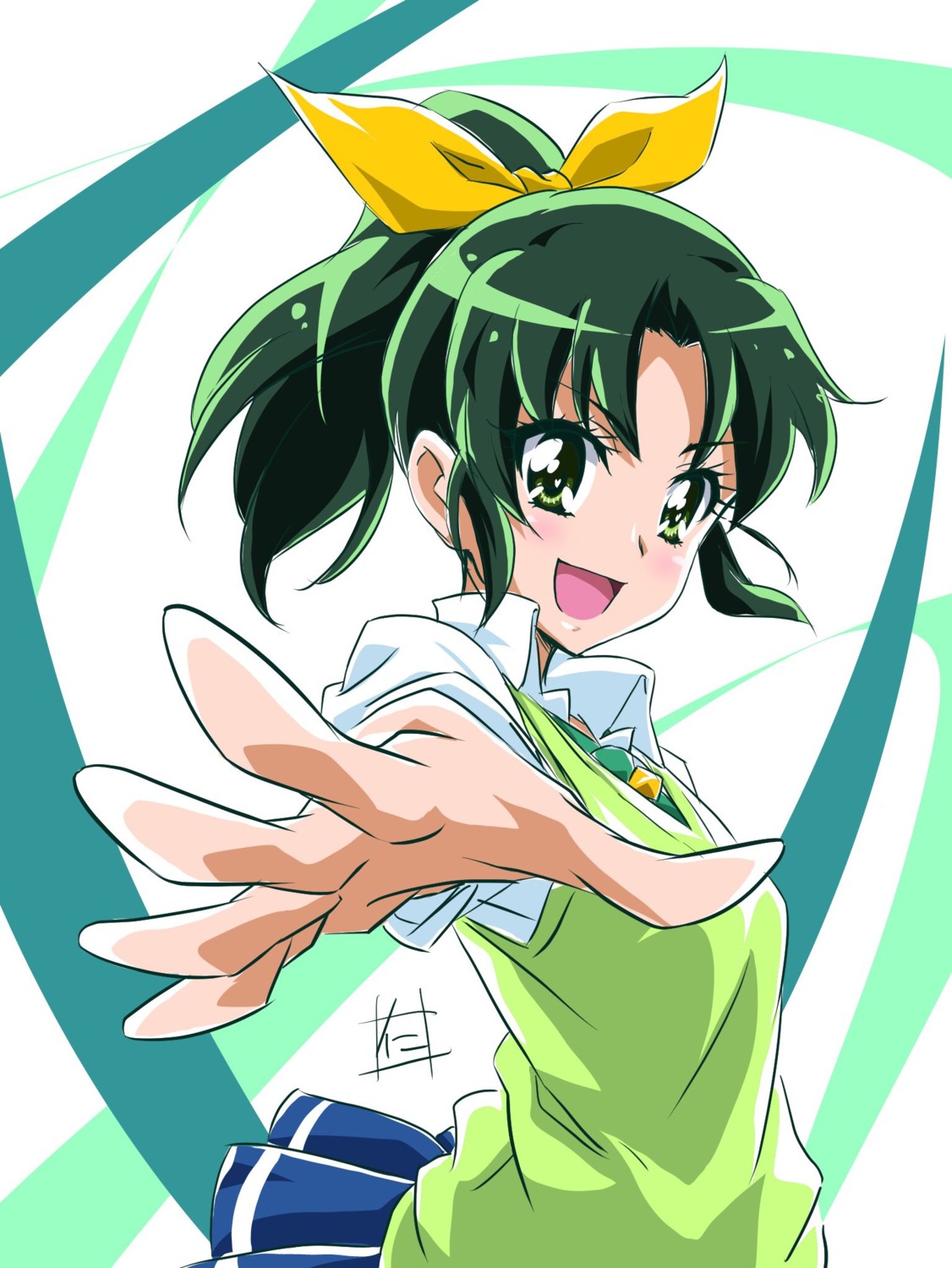 midorikawa_nao, nii_manabu, precure, seifuku, smile_precure!