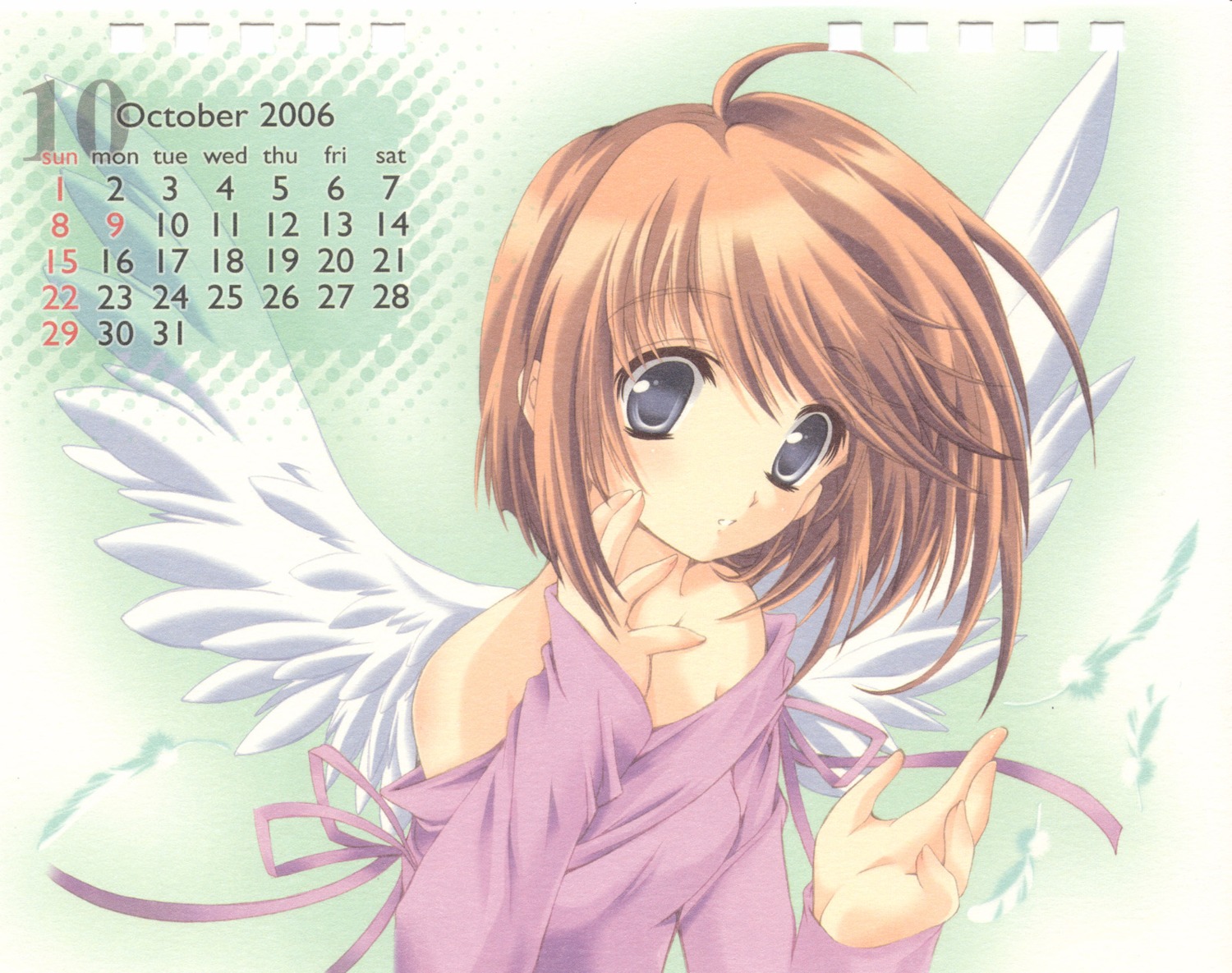 aizawa_hiroshi, calendar, high_risk_revolution, komaki_manaka, paper_texture, to_heart_(series), to_heart_2, wings