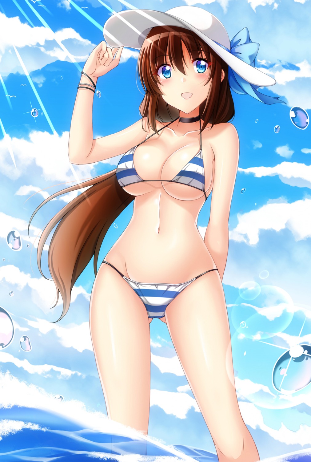 benchen06, bikini, cleavage, swimsuits, underboob, wet