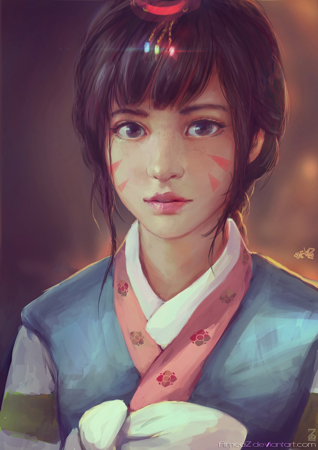 aimedz, asian_clothes, d.va, official_watermark, overwatch