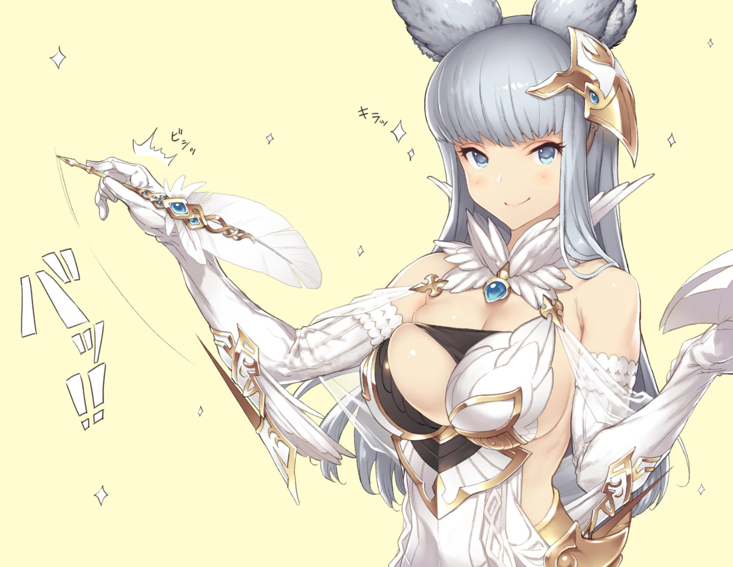 armor, granblue_fantasy, korwa, no_bra, yn_red