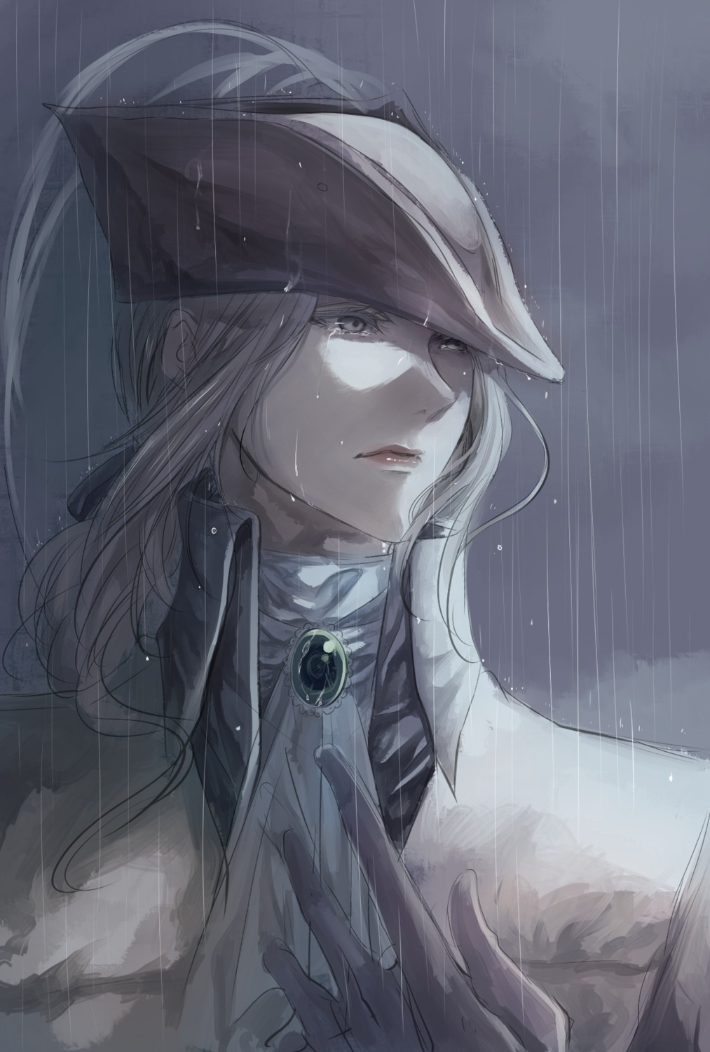 bloodborne, itsuki_(itsukiovo), lady_maria_of_the_astral_clocktower, wet