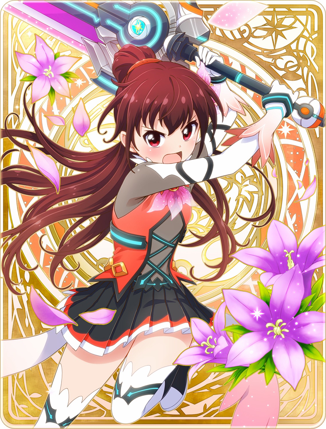 battle_girl_high_school, dress, himukai_yuri, see_through, sword, tagme, thighhighs