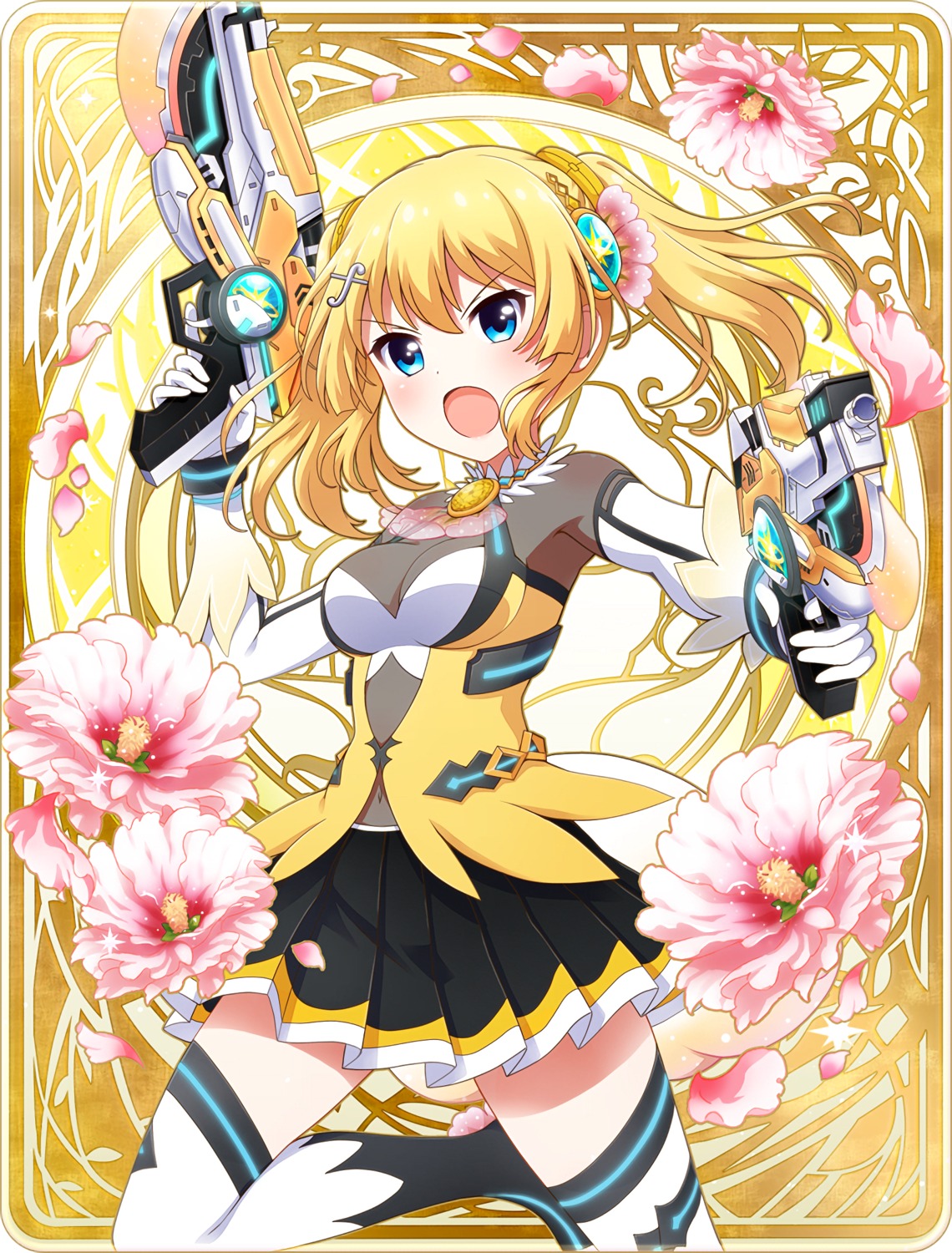 battle_girl_high_school, cleavage, gun, kougami_kanon, see_through, tagme, thighhighs