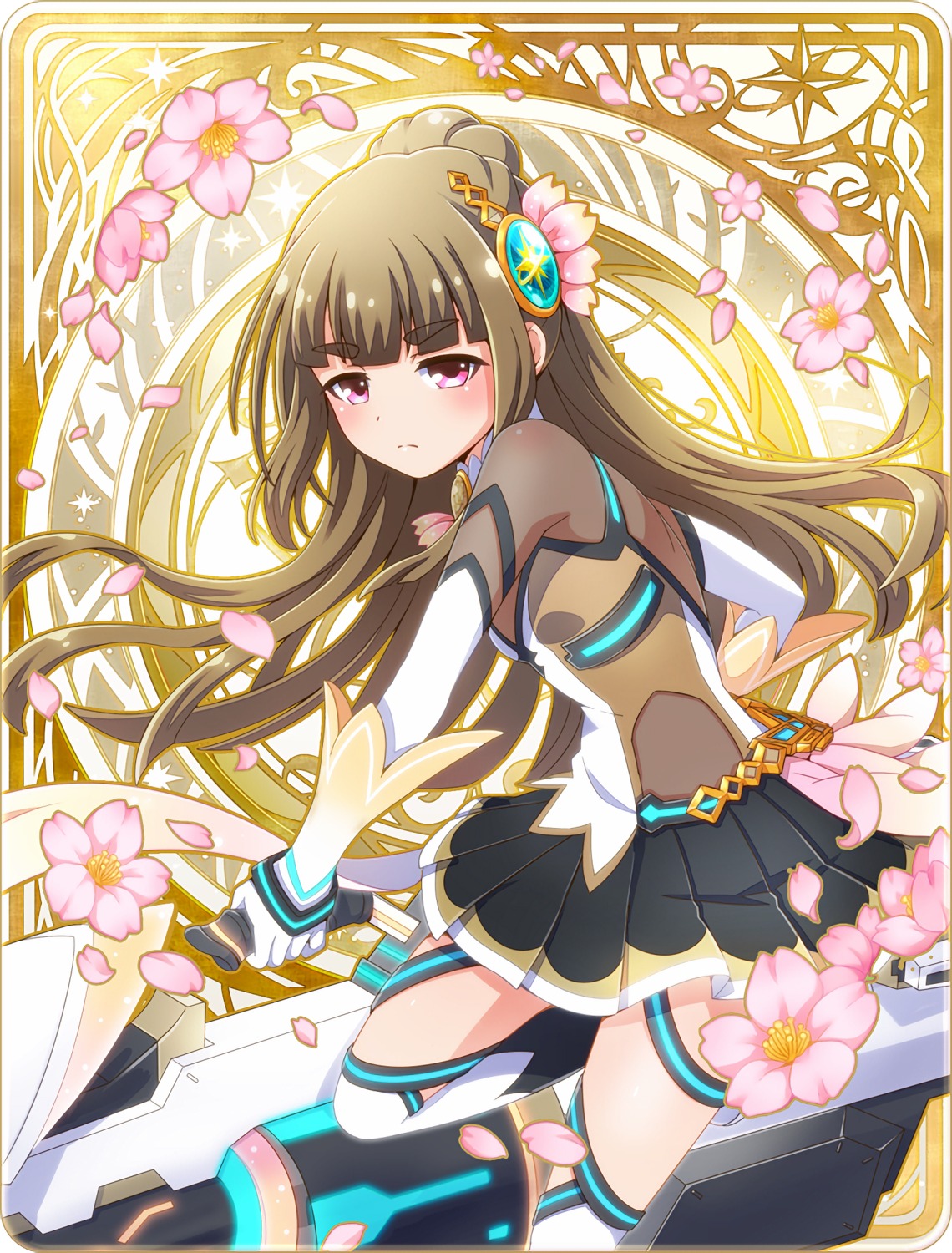 battle_girl_high_school, fujimiya_sakura, tagme, thighhighs, weapon