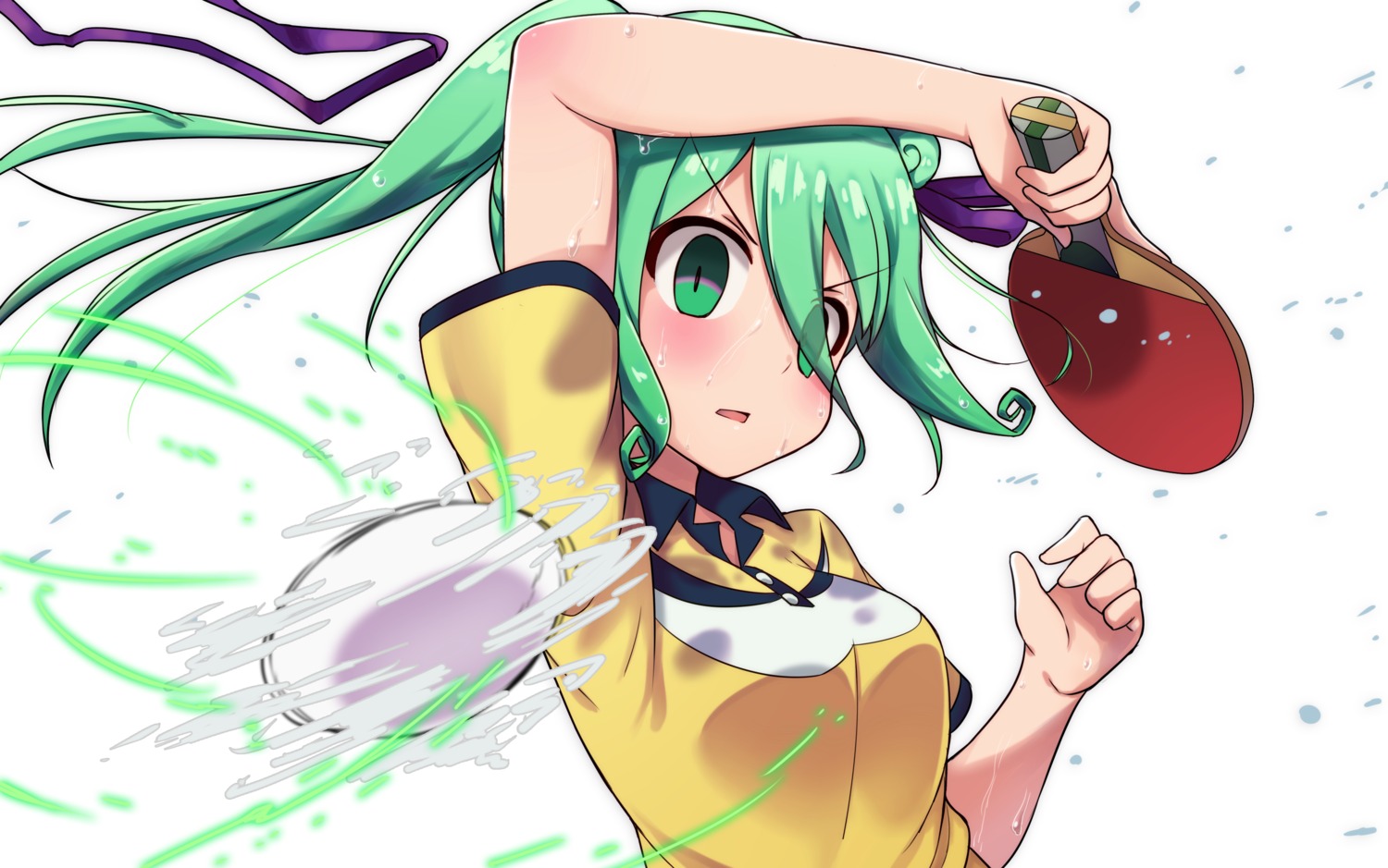 futamaru_kururi, gym_uniform, rariemonn, shakunetsu_no_takkyuu_musume