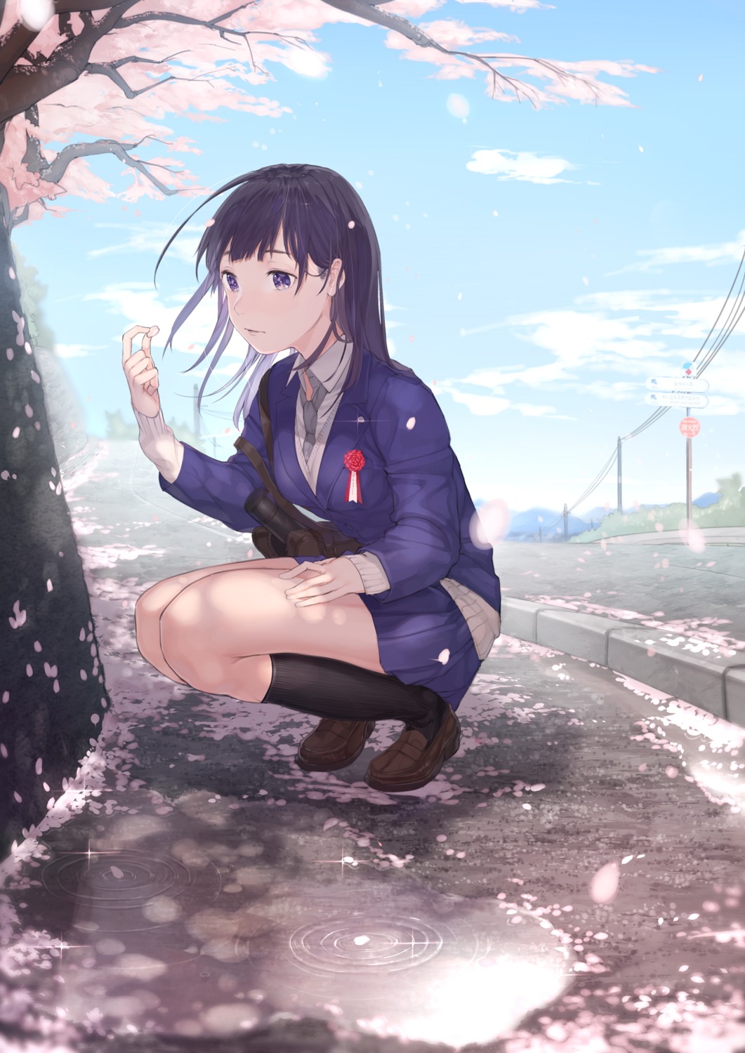 ouchi_kaeru, seifuku, sweater