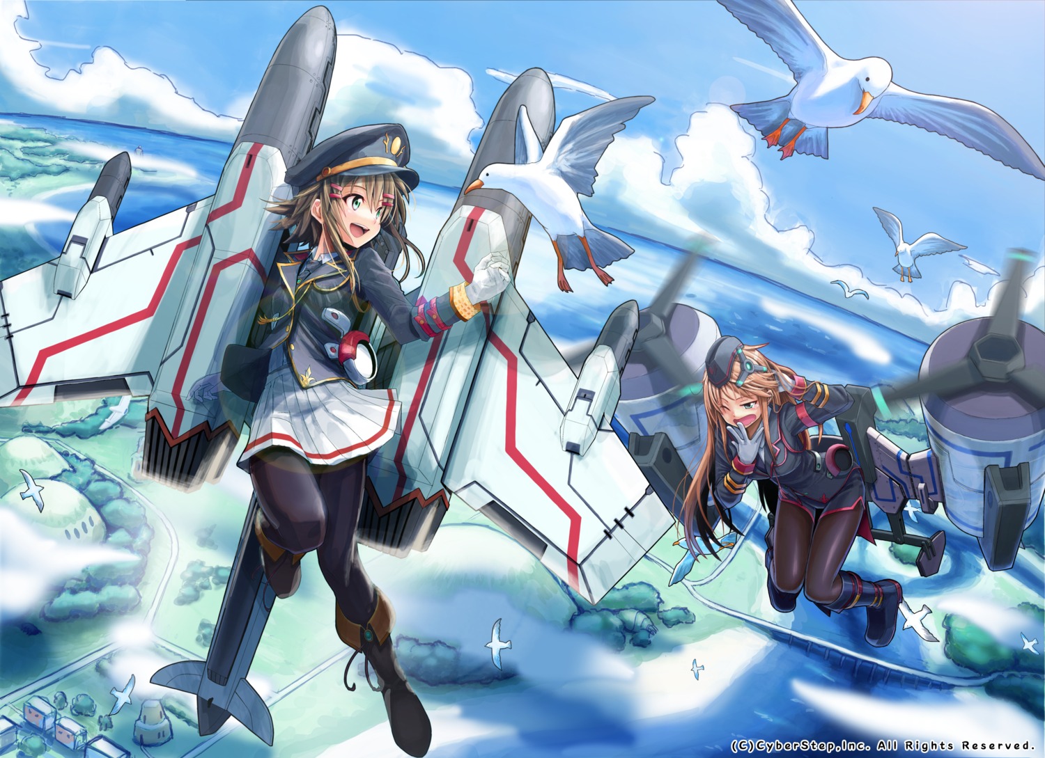 cosmic_break, morizo_cs, pantyhose, uniform