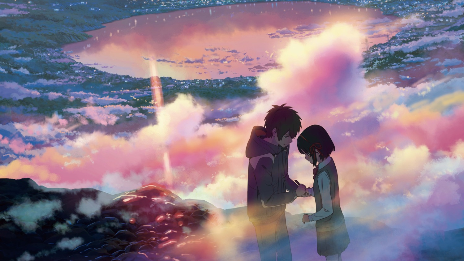 kimi_no_na_wa., landscape, miyamizu_mitsuha, seifuku, tachibana_taki