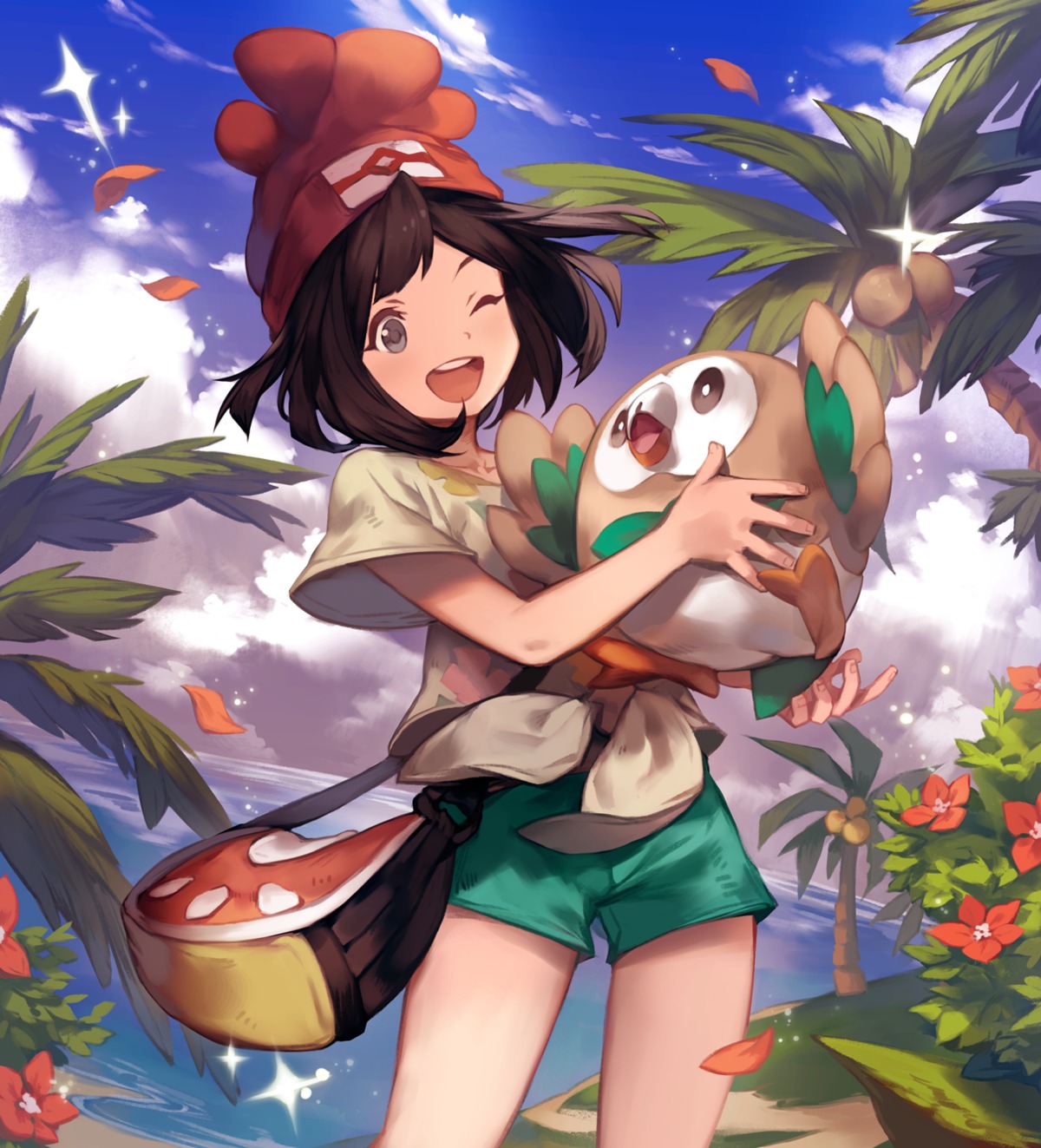 lee_hyeseung, mizuki_(pokemon), pokemon, pokemon_sm, rowlet