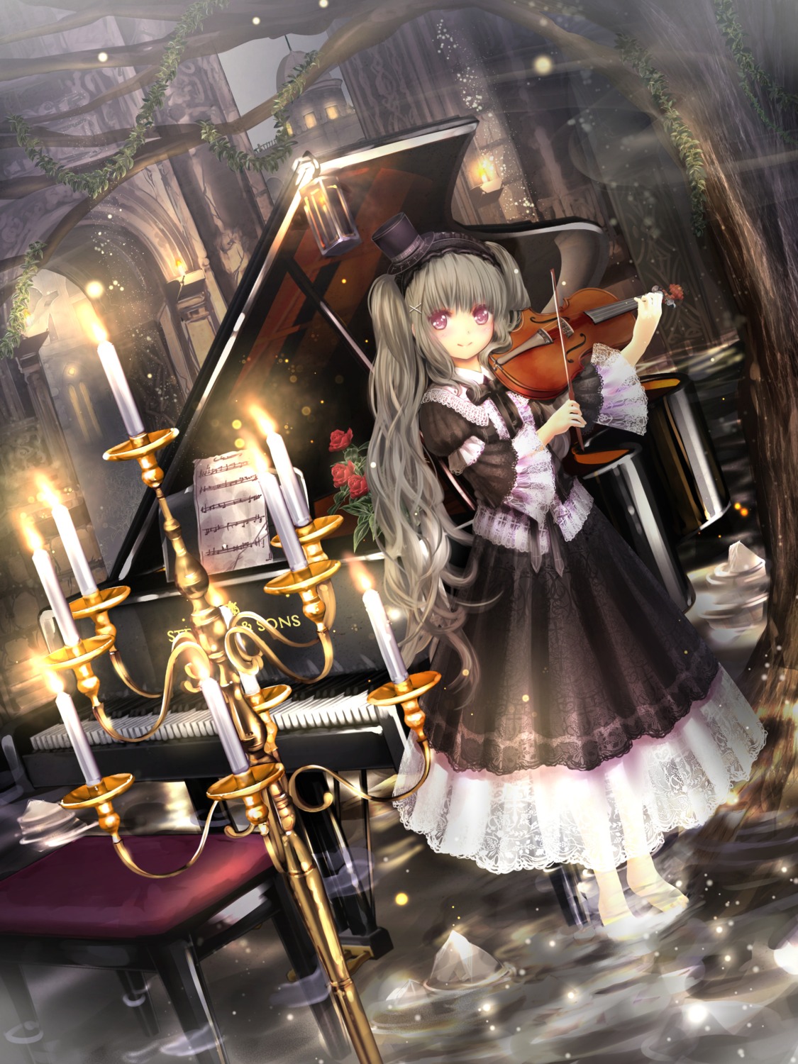 catbell, dress, gothic_lolita, lolita_fashion, wet