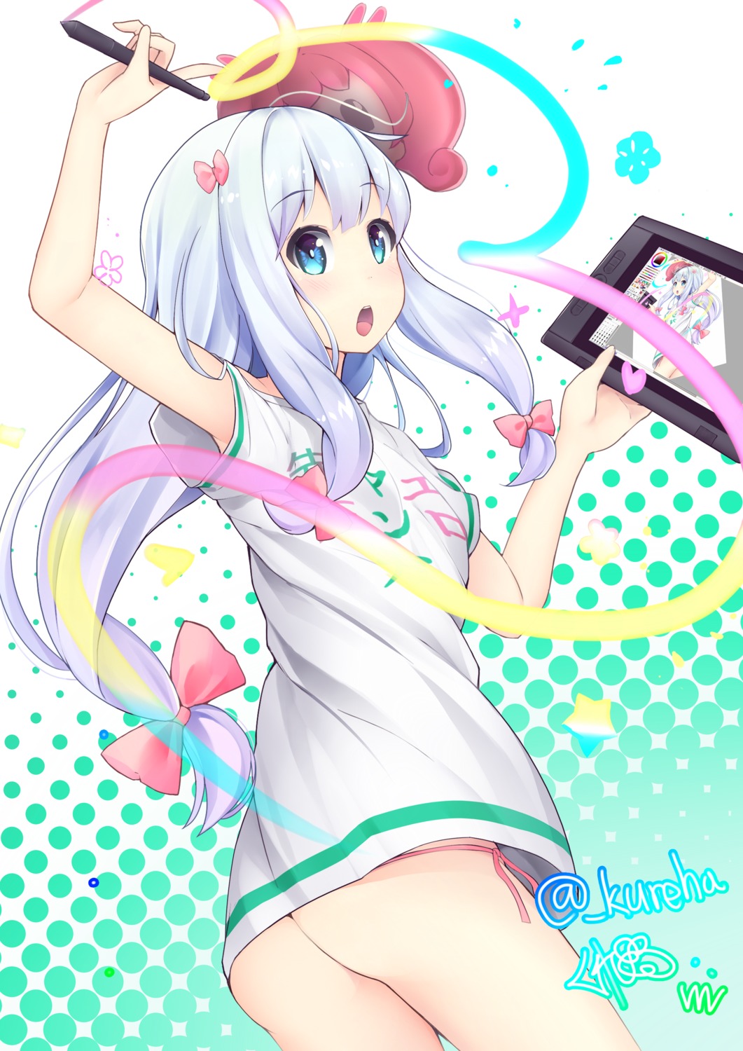ass, eromanga-sensei, izumi_sagiri, kureha_(tomo-yuki), meruru, pantsu, string_panties