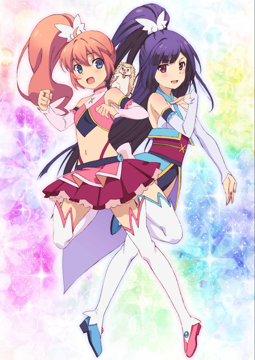 amatsuki_meguru, kaitou_tenshi_twin_angel, kisaragi_sumire, tagme, thighhighs, twin_angel_break