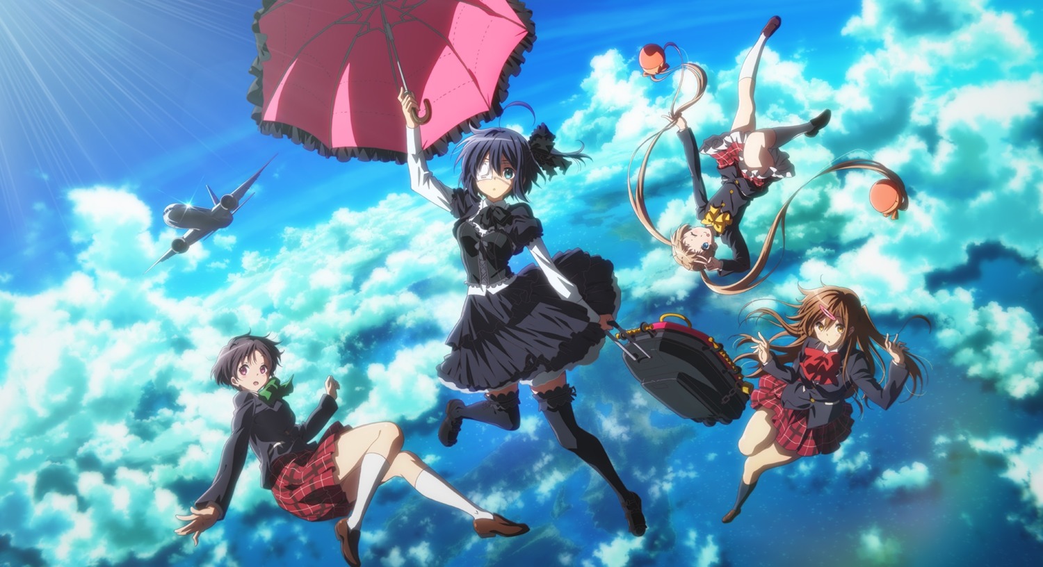 chuunibyou_demo_koi_ga_shitai!, dekomori_sanae, eyepatch, gothic_lolita, lolita_fashion, nibutani_shinka, seifuku, takanashi_rikka