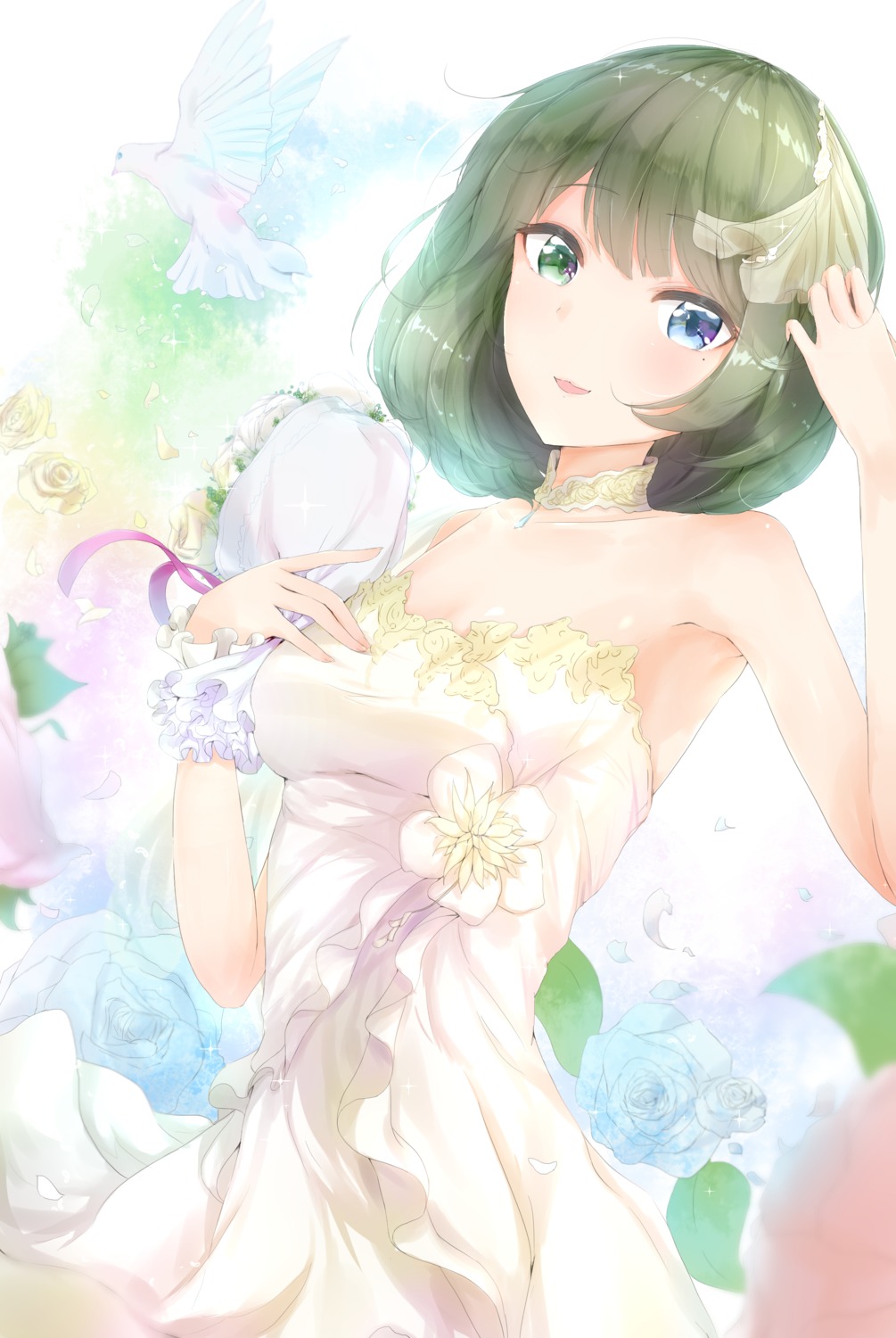 dress, heterochromia, kashiwamochi_roko, takagaki_kaede, the_idolm@ster, the_idolm@ster_cinderella_girls
