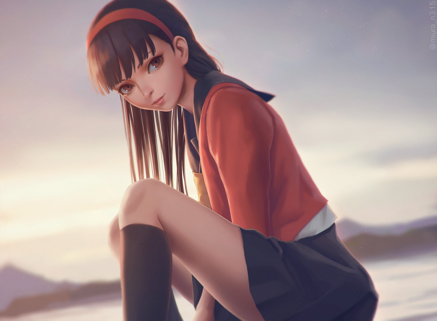 amagi_yukiko, megaten, miura_naoko, persona, persona_4, seifuku