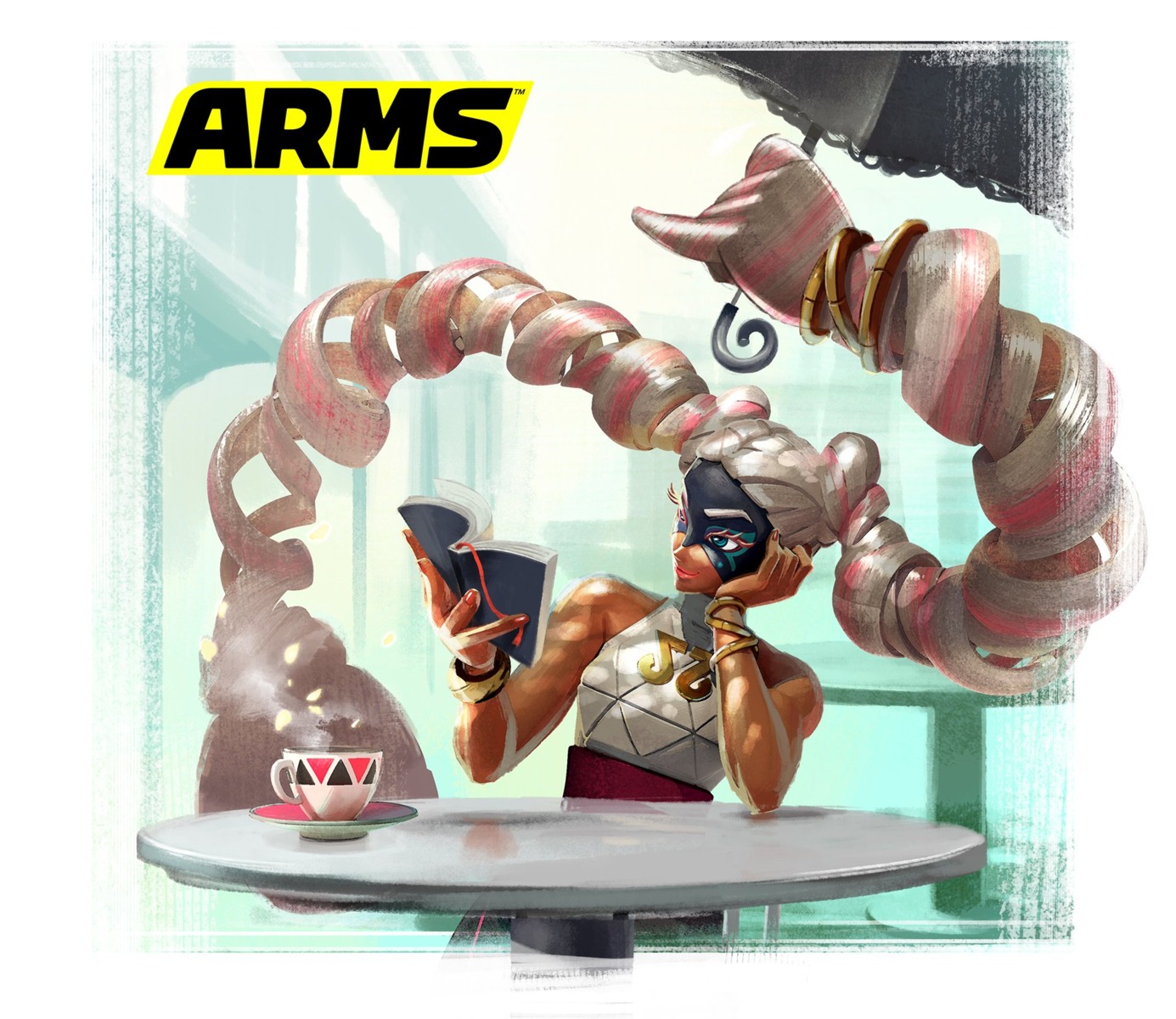 arms, nintendo, twintelle_(arms), umbrella