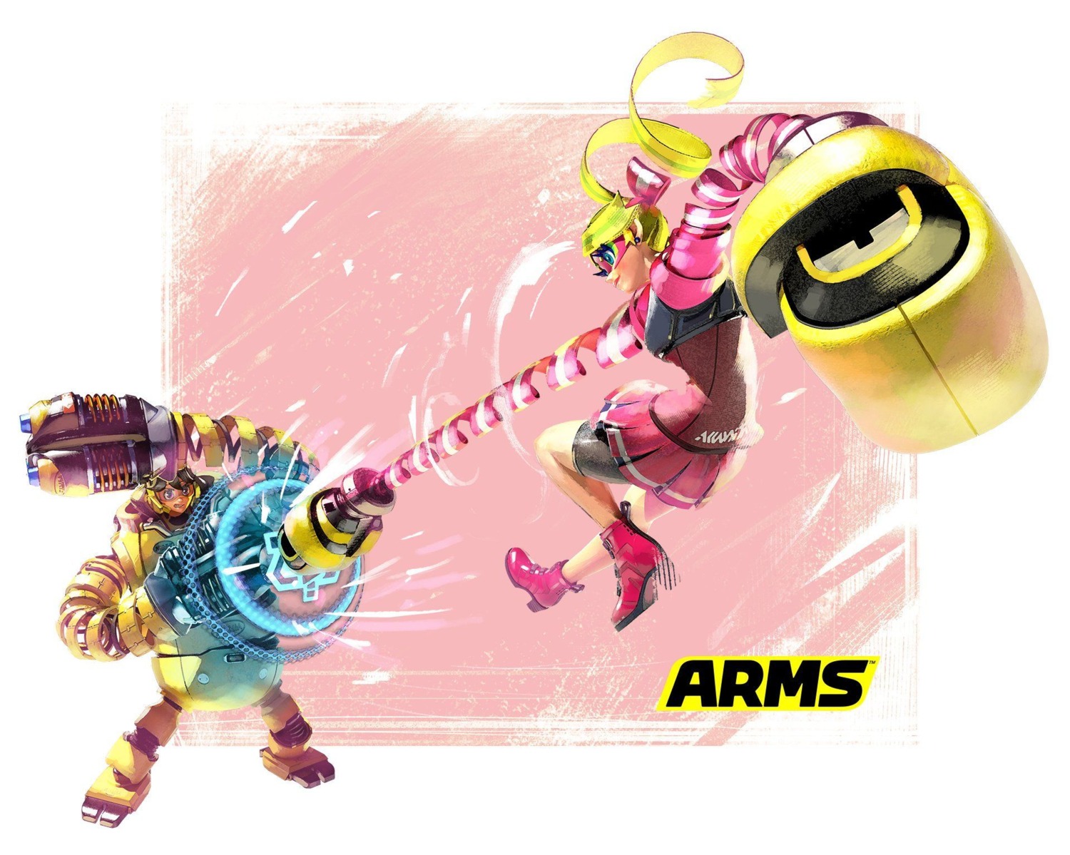 arms, heels, mecha, mechanica, nintendo, ribbon_girl, weapon