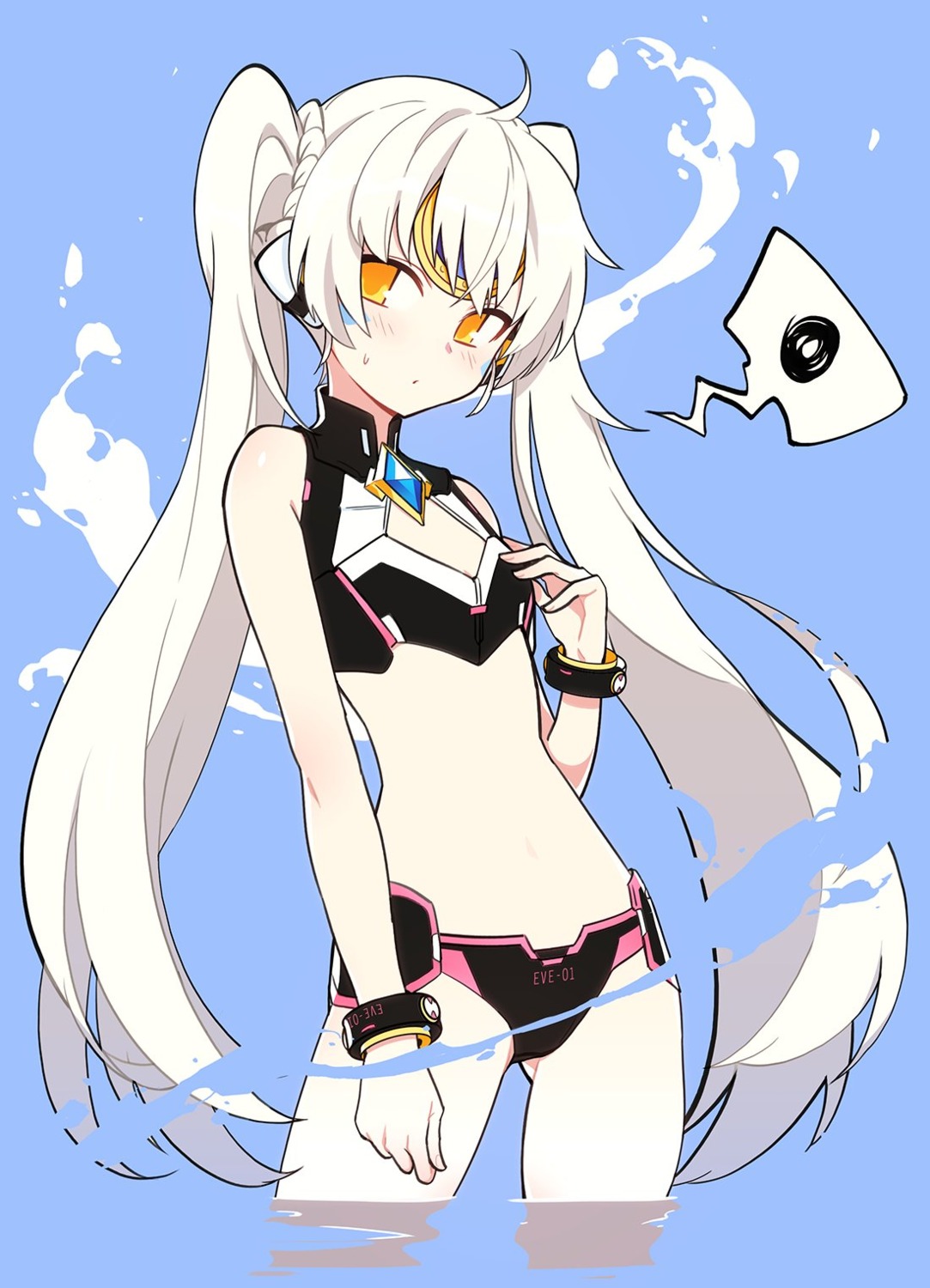 bikini, elsword, eve_(elsword), hwansang, swimsuits, wet