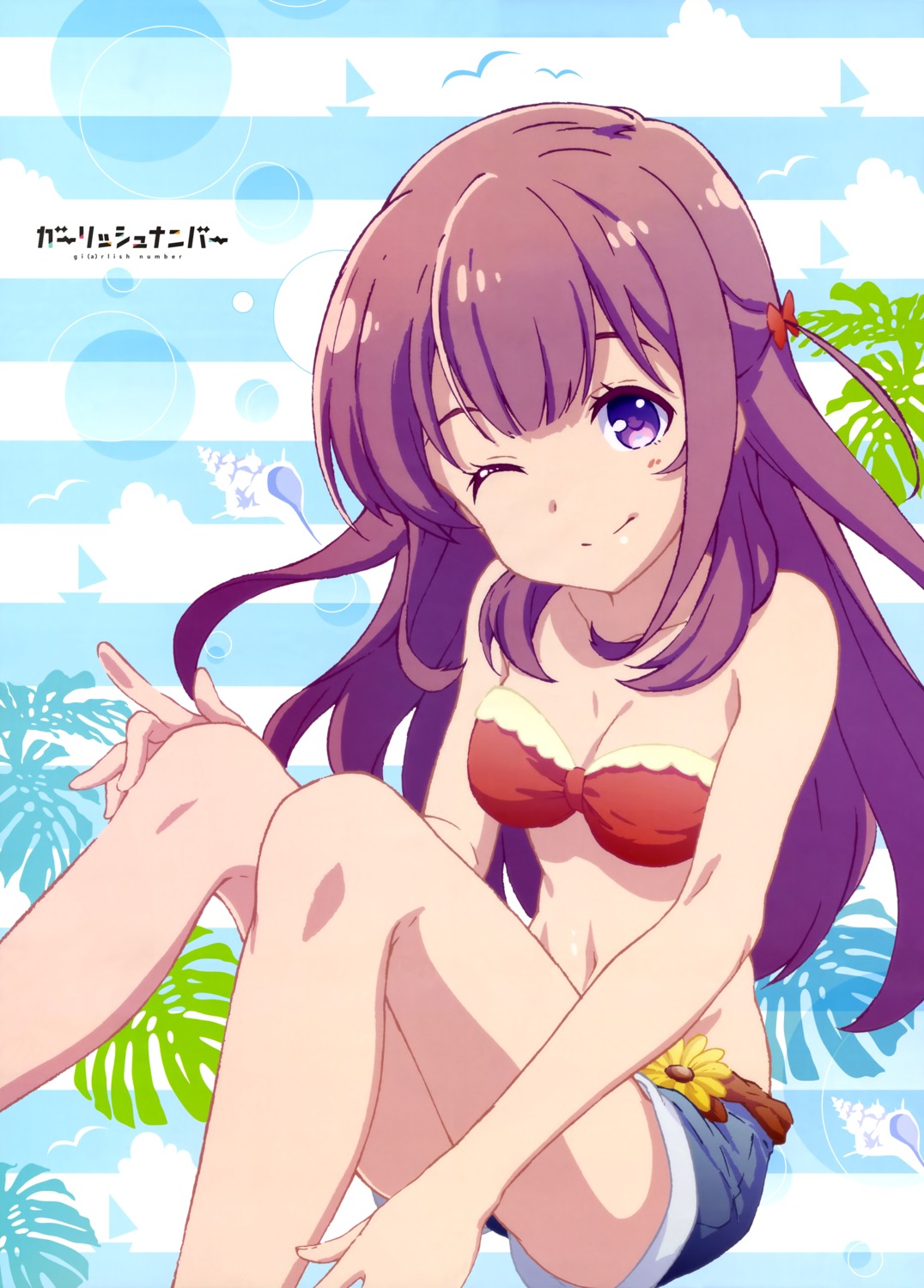 bikini_top, cleavage, gi(a)rlish_number, karasuma_chitose_(giarlish_number), mochizuki_shunpei, swimsuits
