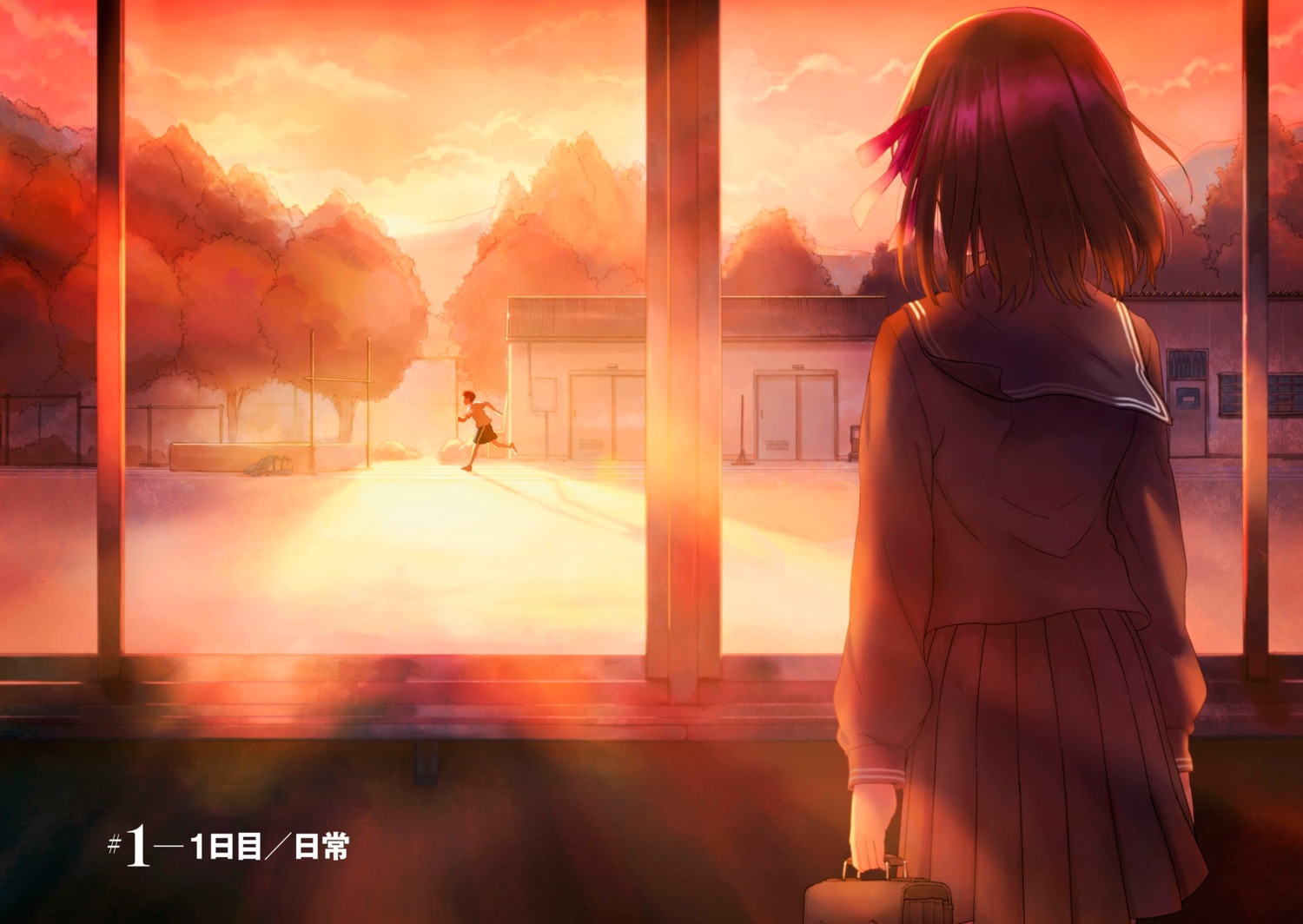 emiya_shirou, fate/stay_night, matou_sakura, seifuku, taskohna