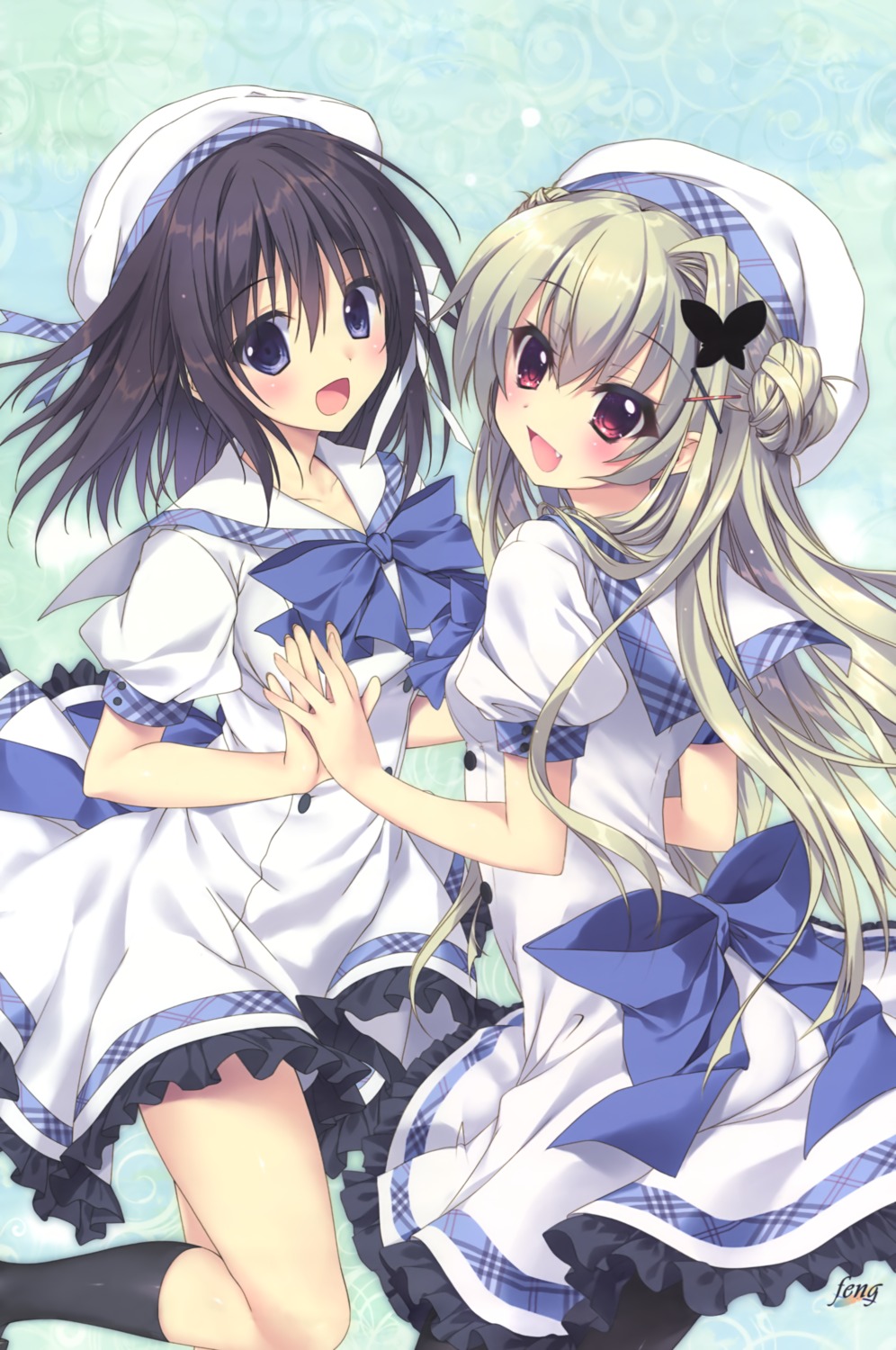 aozora_no_mieru_oka, feng, hayami_iori, izumi_tsubasu, nishimura_haruna, ryohka, seifuku