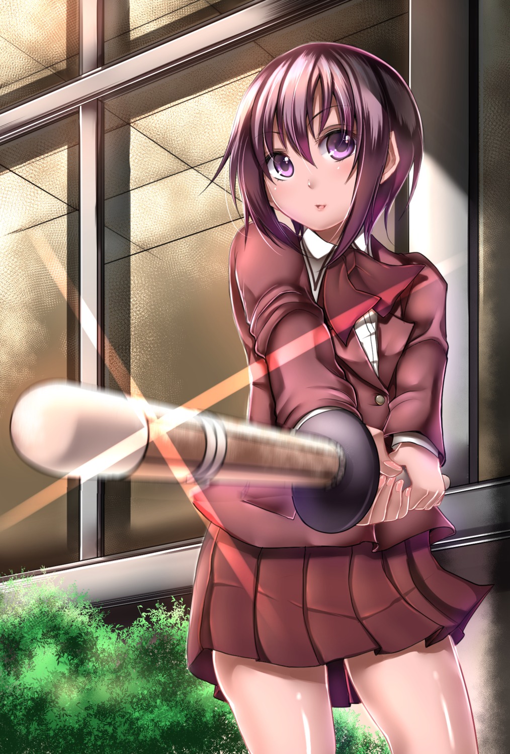 bamboo_blade, kawazoe_tamaki, rihitozoire, seifuku, sword