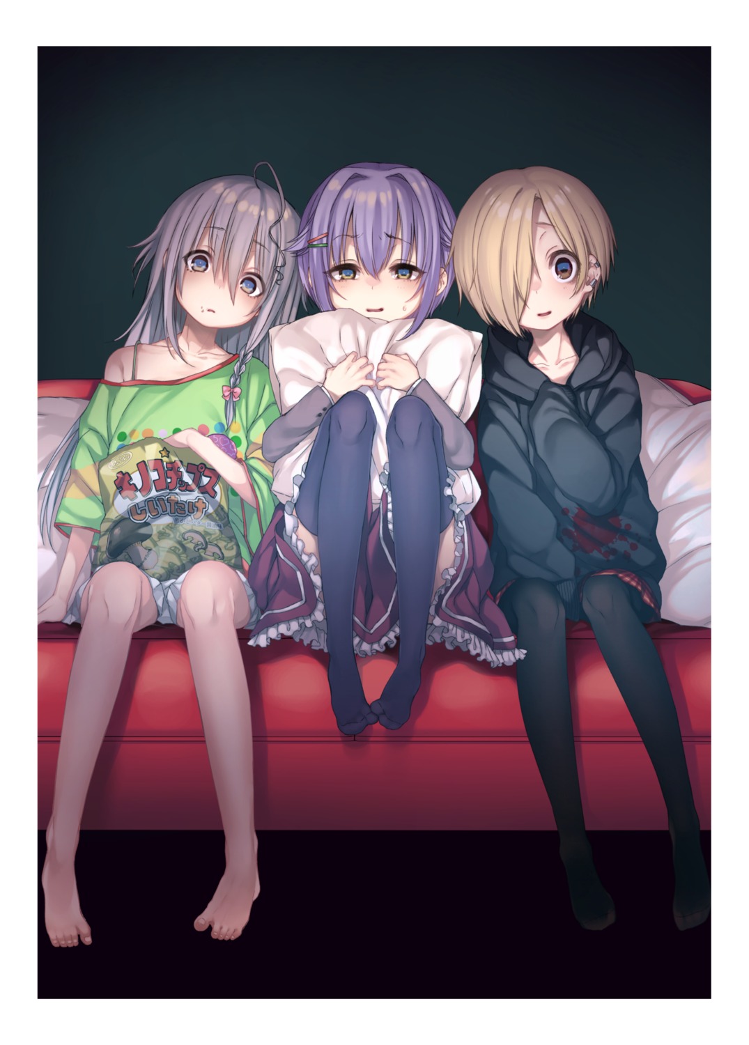 dancho_(dancyo), hoshi_shouko, koshimizu_sachiko, pantyhose, shirasaka_koume, the_idolm@ster, the_idolm@ster_cinderella_girls, thighhighs