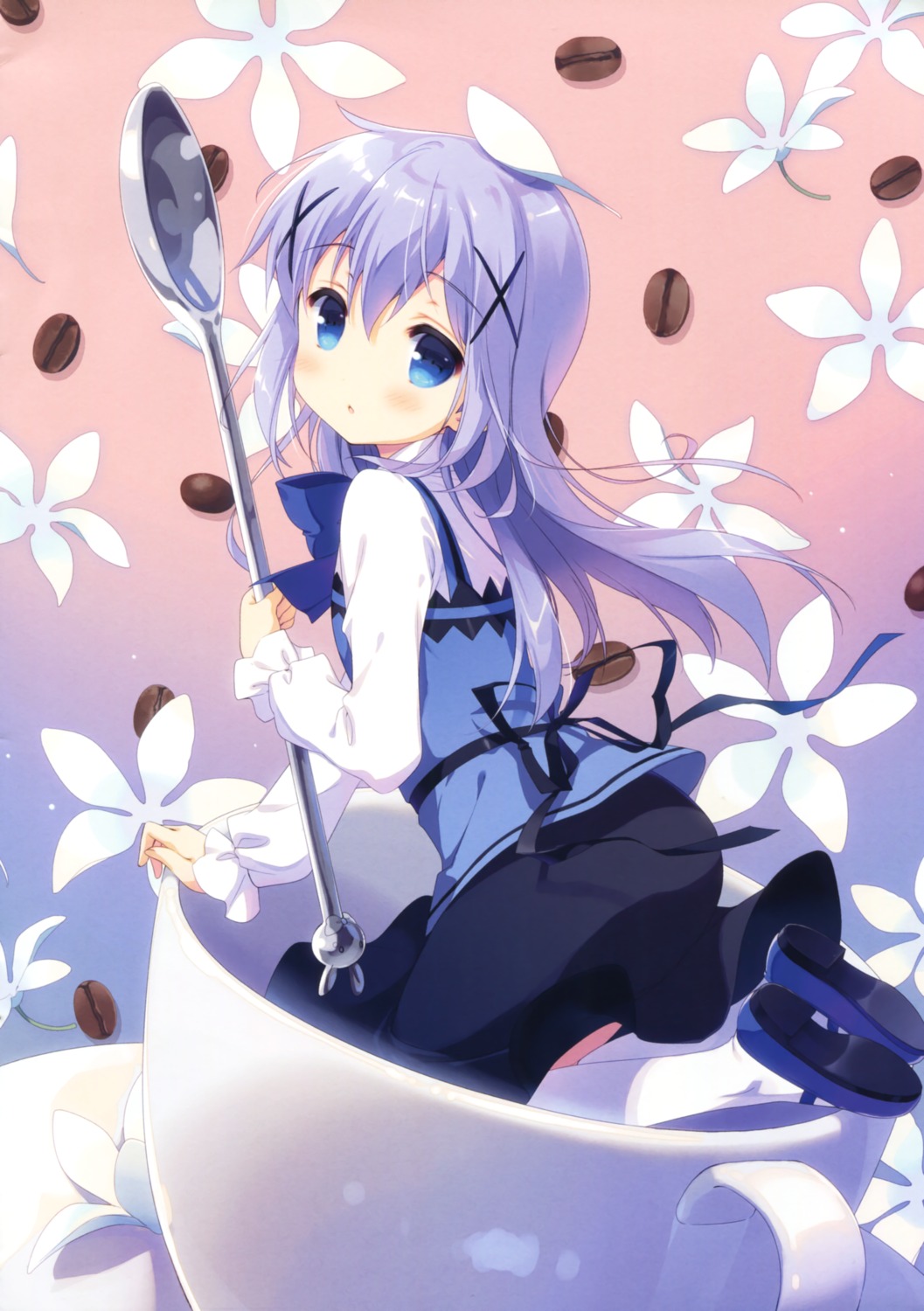 gochuumon_wa_usagi_desu_ka?, kafuu_chino, santa_festa, santa_matsuri, waitress