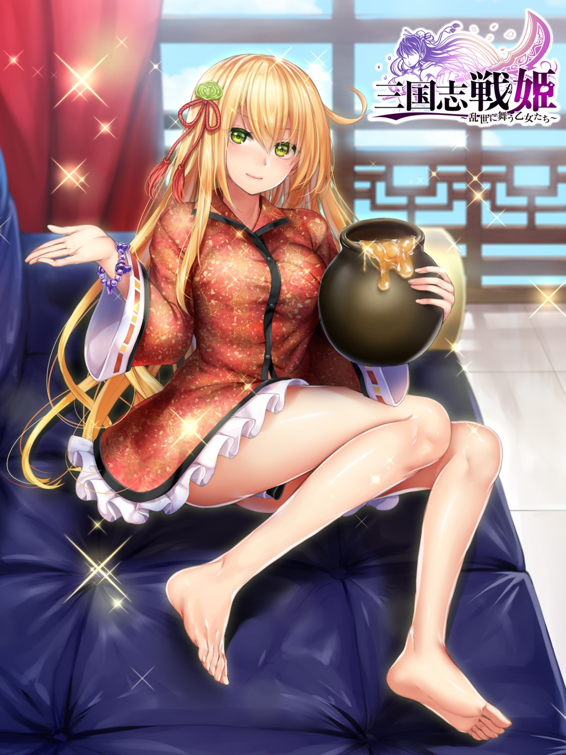 dress, feet, kanzaki_maguro, nyannyan_sangokushi_~tenka_ni_ero_otoko_wa_tada_hitori~
