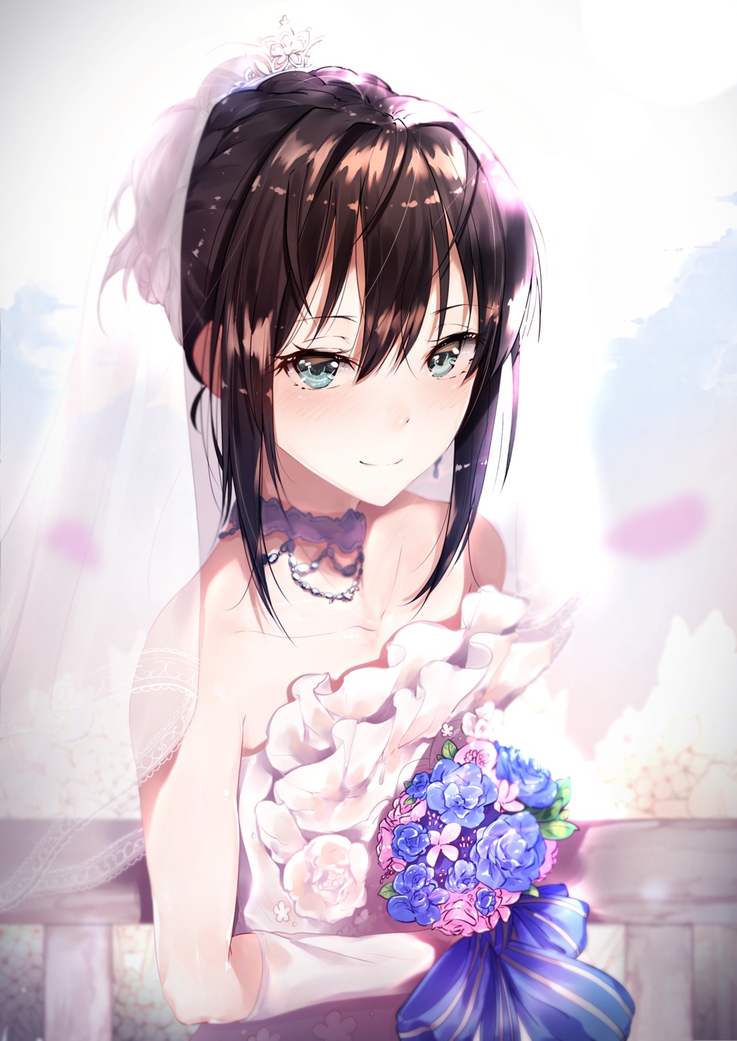 dress, hplay, shibuya_rin, the_idolm@ster, the_idolm@ster_cinderella_girls, the_idolm@ster_cinderella_girls_starlight_stage, wedding_dress