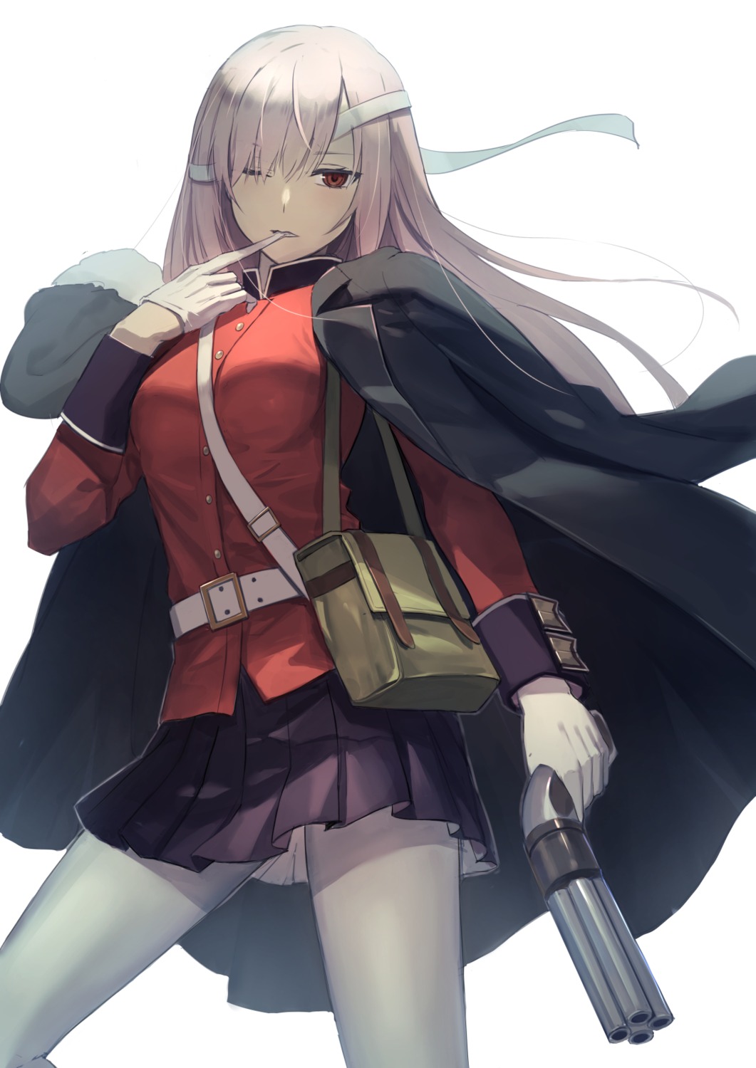 fate/grand_order, fightpower, florence_nightingale_(fate), gun, pantyhose, uniform