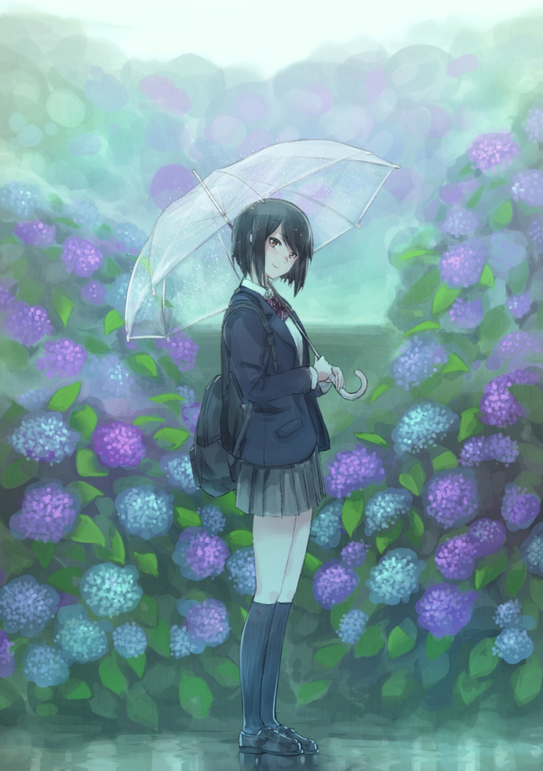 emoshon, seifuku, umbrella