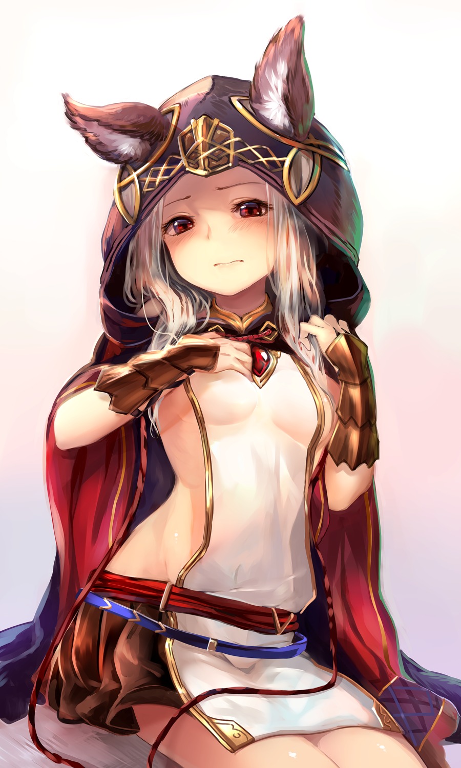 animal_ears, granblue_fantasy, no_bra, see_through, skasaha_(granblue_fantasy), sukemyon
