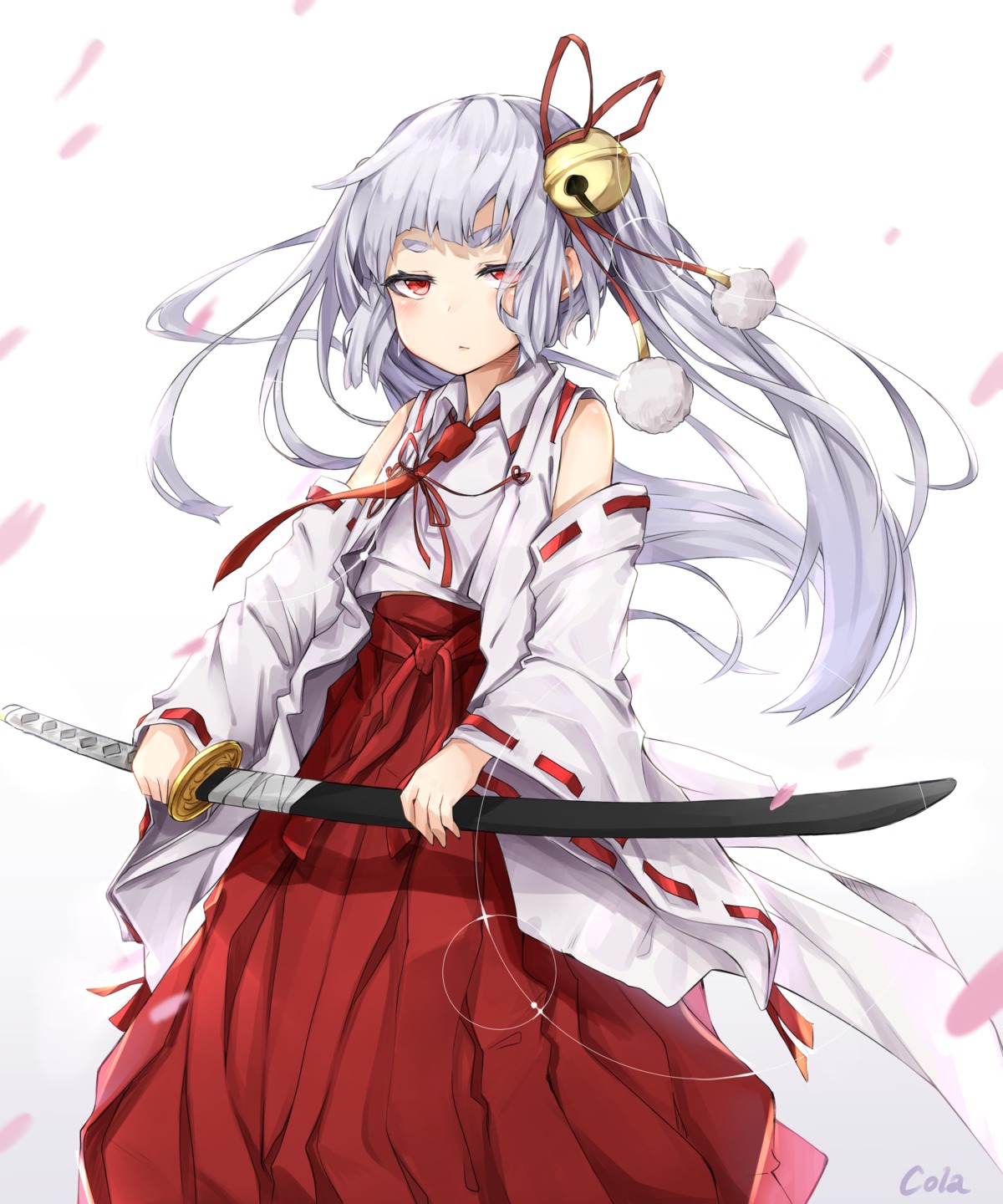 black_cola, busou_shoujo_machiavellism, inaba_tsukuyo, miko, sword