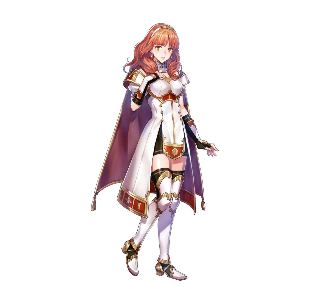 armor, celica_(fire_emblem), fire_emblem, fire_emblem_echoes, fire_emblem_heroes, fujikawa_akira, heels, nintendo, thighhighs