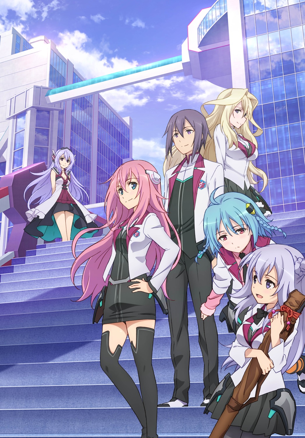 amagiri_ayato, claudia_einfield, cleavage, gakusentoshi_asterisk, julis-alexia_van_riessfeld, pantyhose, sasamiya_saya, seifuku, sylvia_lyyneheym, tagme, thighhighs, toudou_kirin