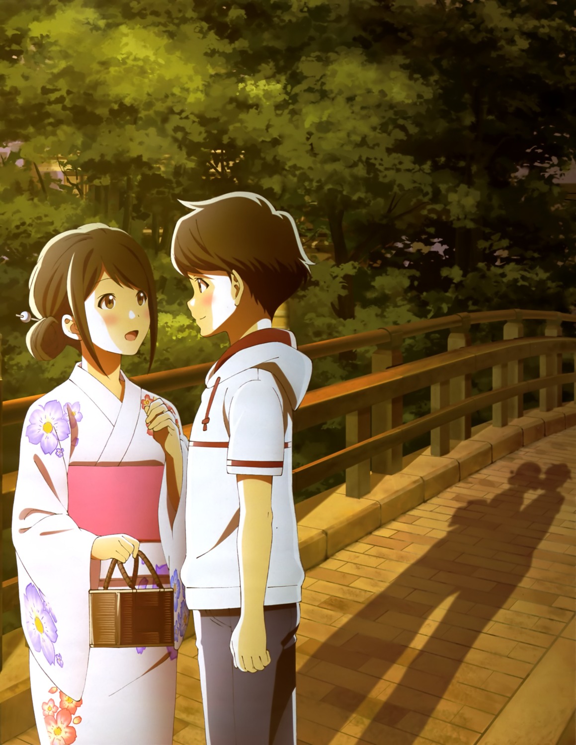 azumi_kotarou, mizuno_akane, tsuki_ga_kirei, yukata