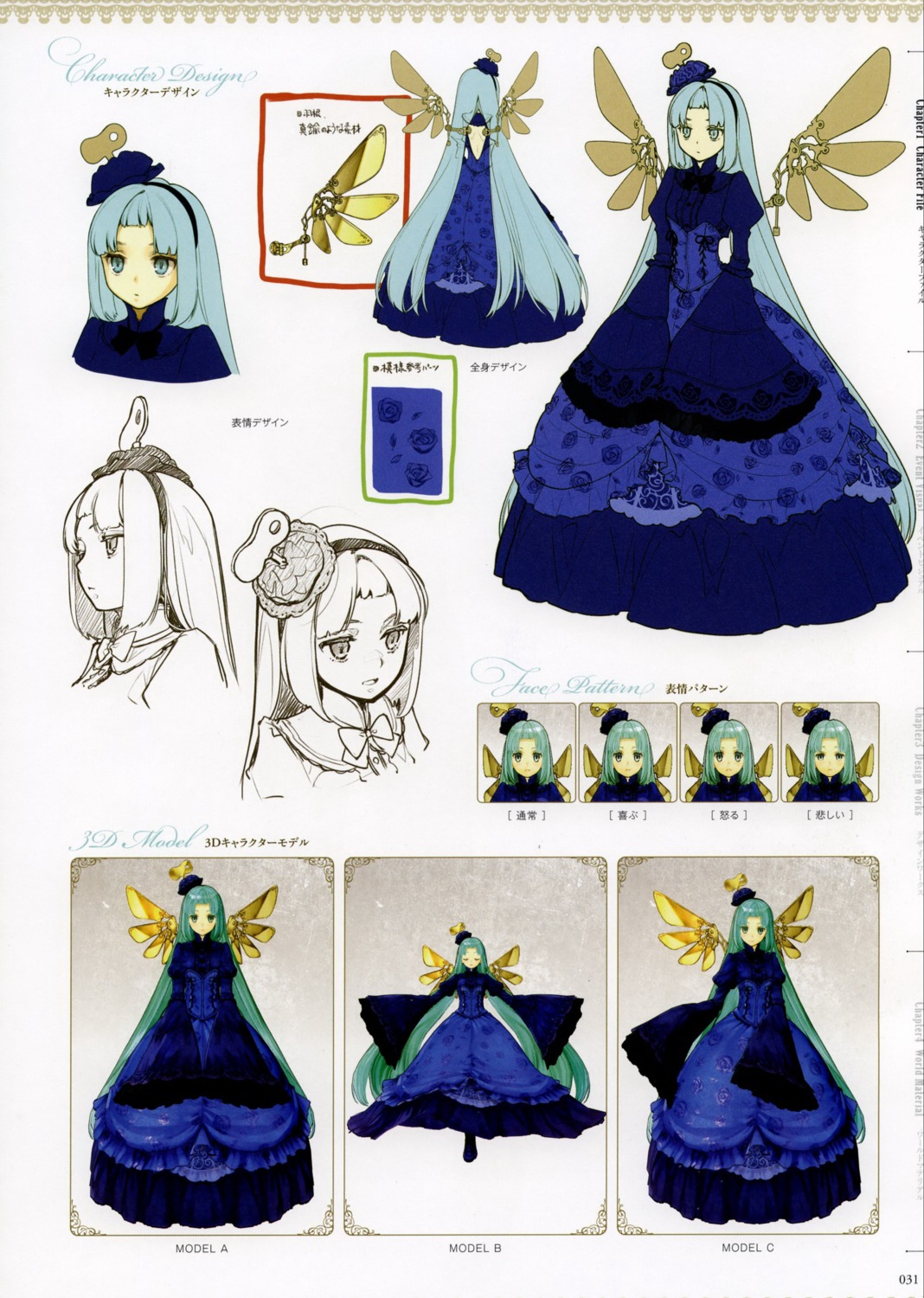 atelier, atelier_ayesha, character_design, dress, expression, hidari, odileia, wings