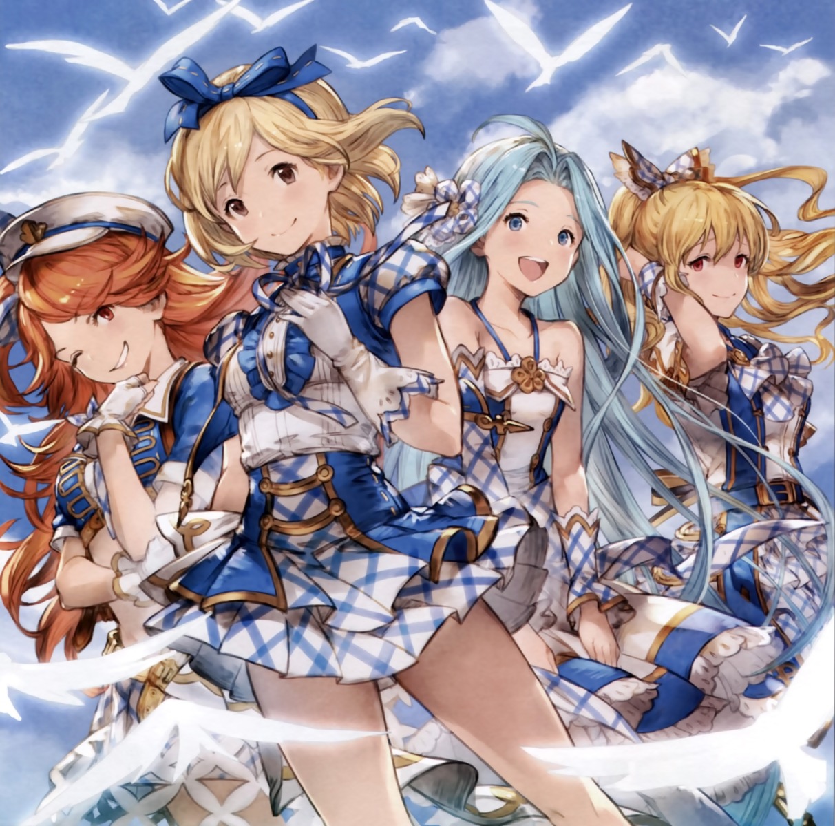 djeeta_(granblue_fantasy), granblue_fantasy, lyria_(granblue_fantasy), mary_(granblue_fantasy), minaba_hideo, vila_(granblue_fantasy)