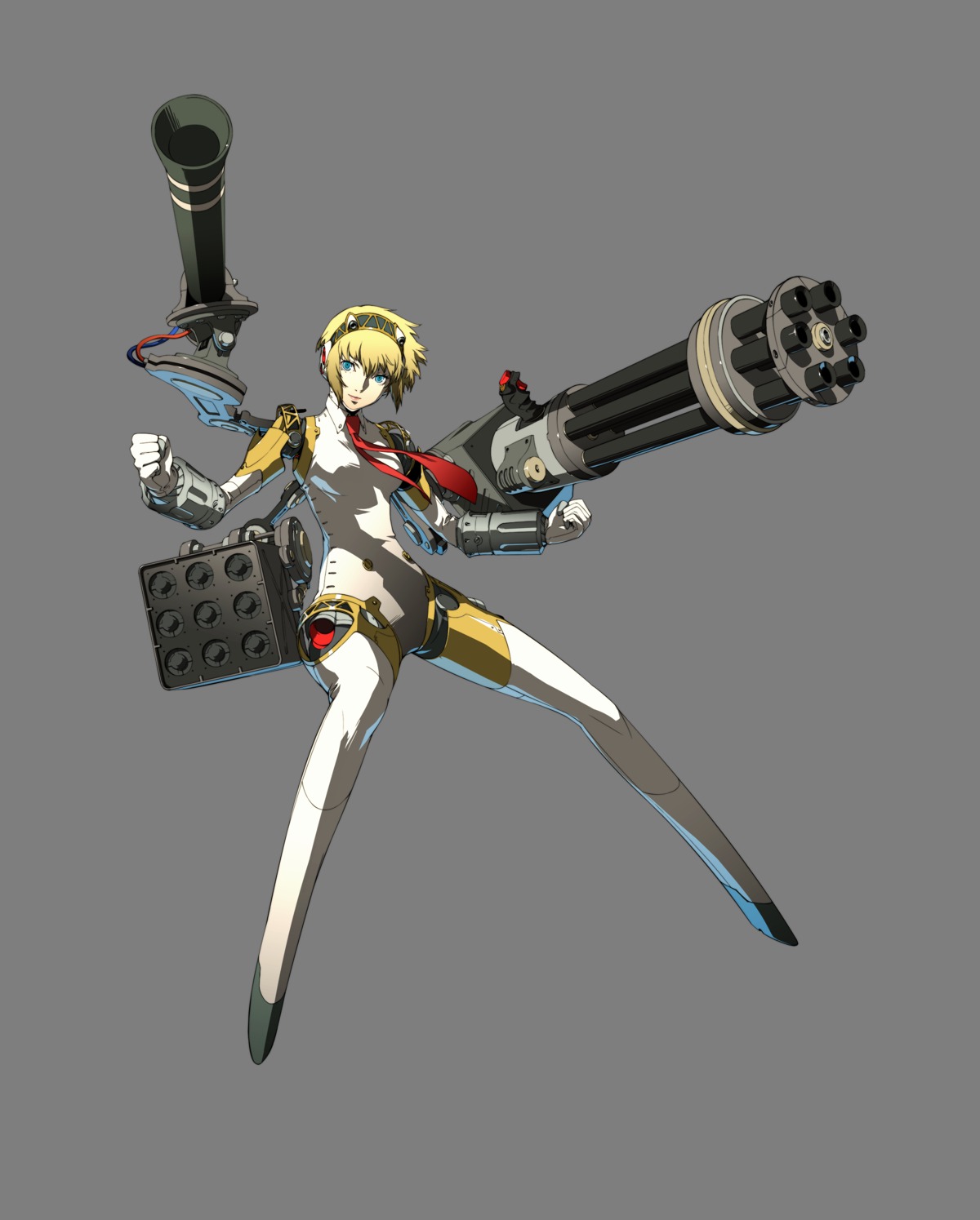aegis, bodysuit, gun, mecha_musume, megaten, persona, persona_3, persona_4:_the_ultimate_in_mayonaka_arena
