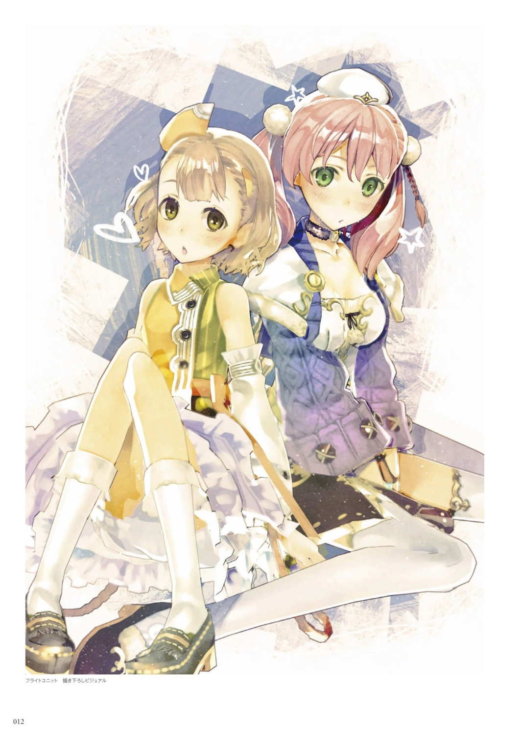 atelier, atelier_escha_&_logy, cleavage, digital_version, escha_malier, hidari, jpeg_artifacts, koei_tecmo, lucille_ernella, thighhighs