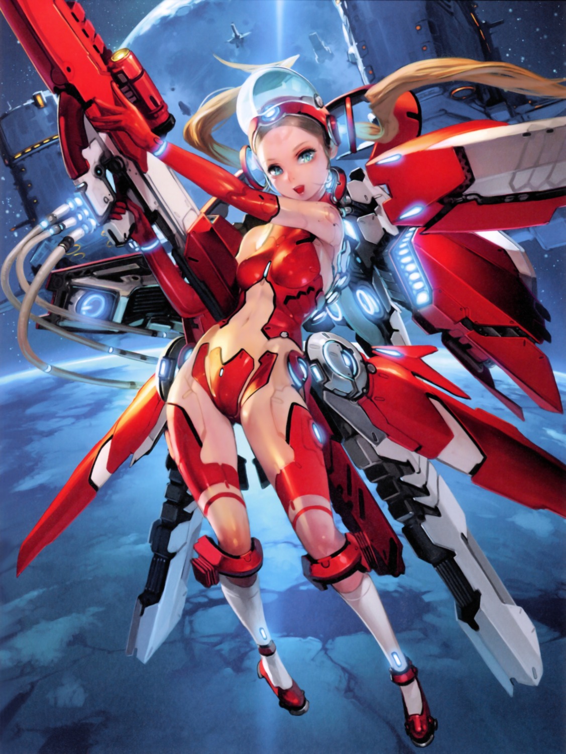 gun, mecha_musume, yamamoto_takato