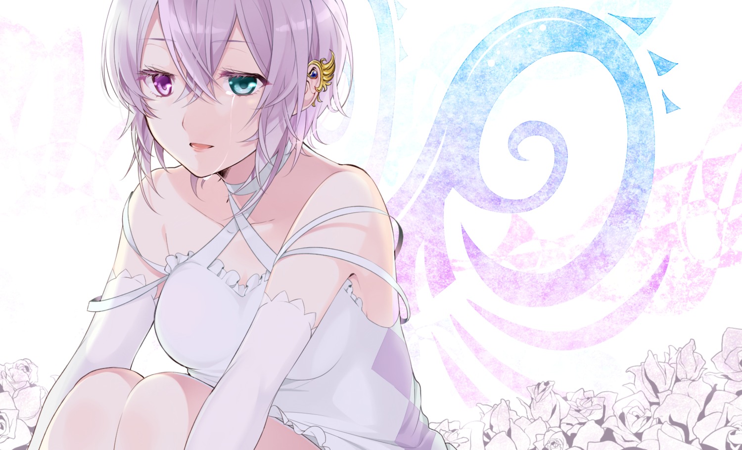 chisumi, dress, heterochromia