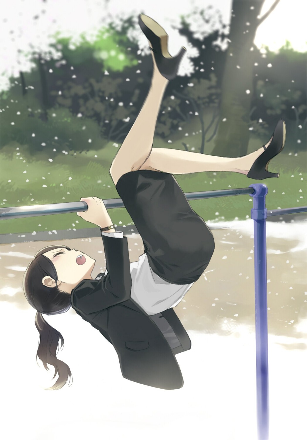 business_suit, heels, saitou_yuu