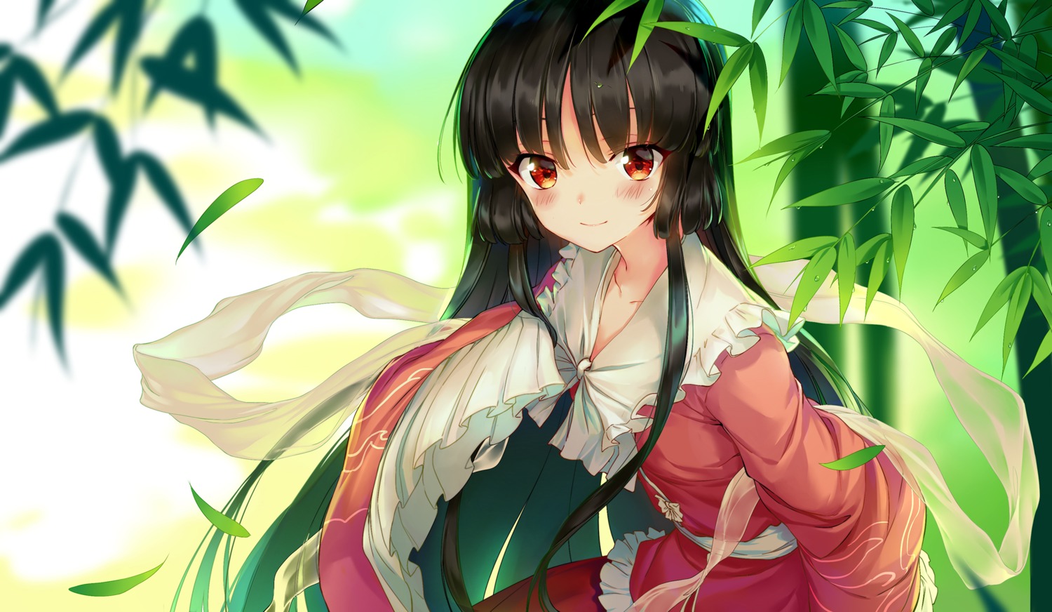 houraisan_kaguya, touhou, wu