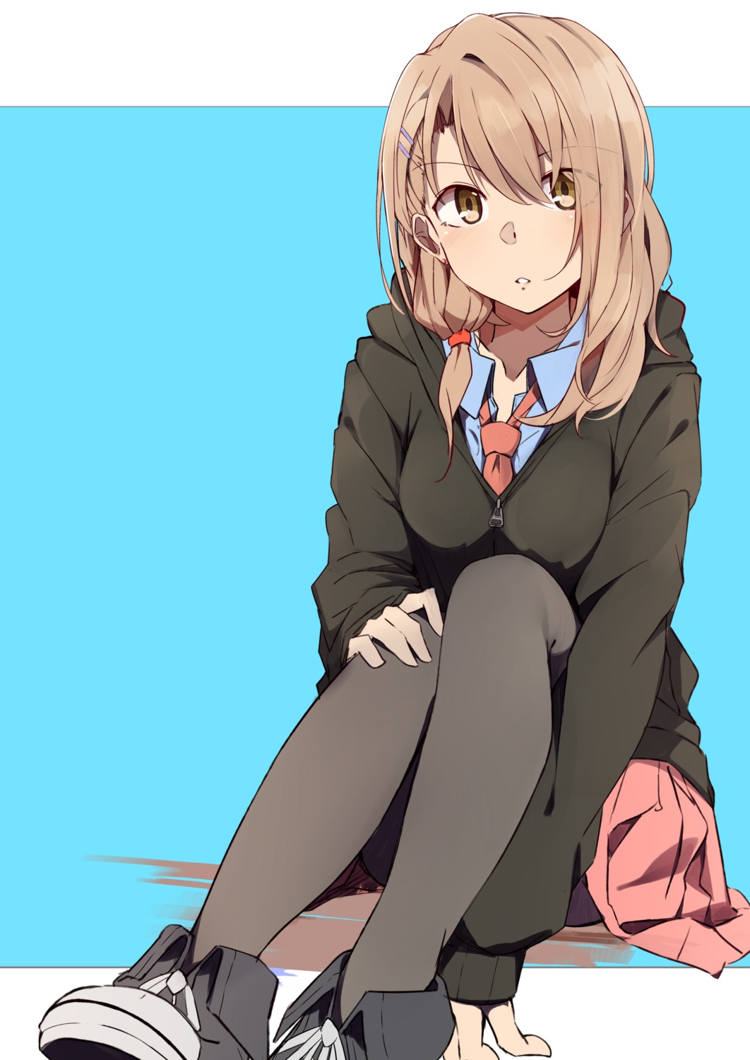kazenoko, pantyhose, seifuku, sweater